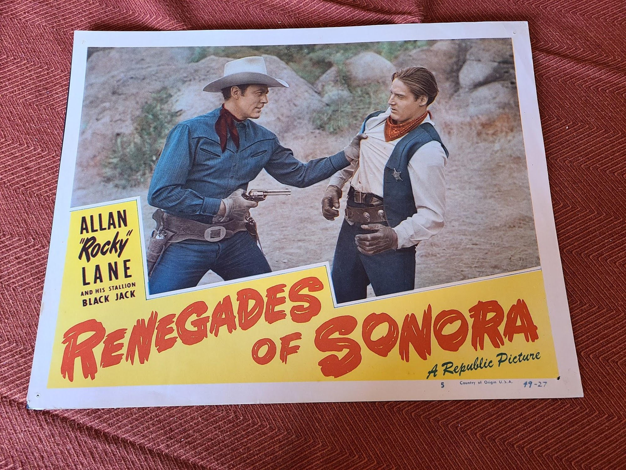 Renegades of Sonora 1949 Western Lobby Cards