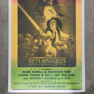 Return Of The Jedi 1983 Window Cards