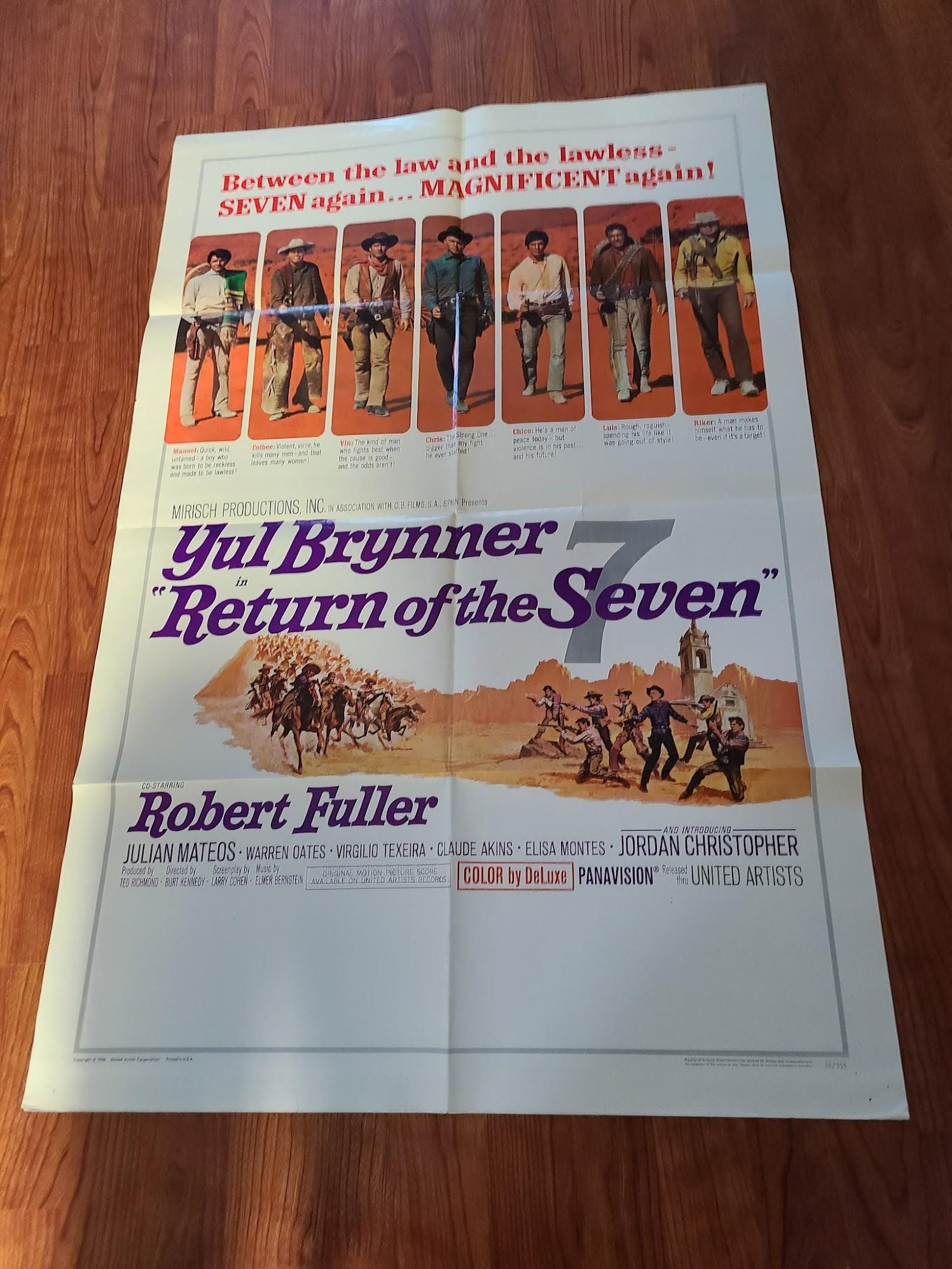 Return Of The Seven 1966 1 Sheets/US