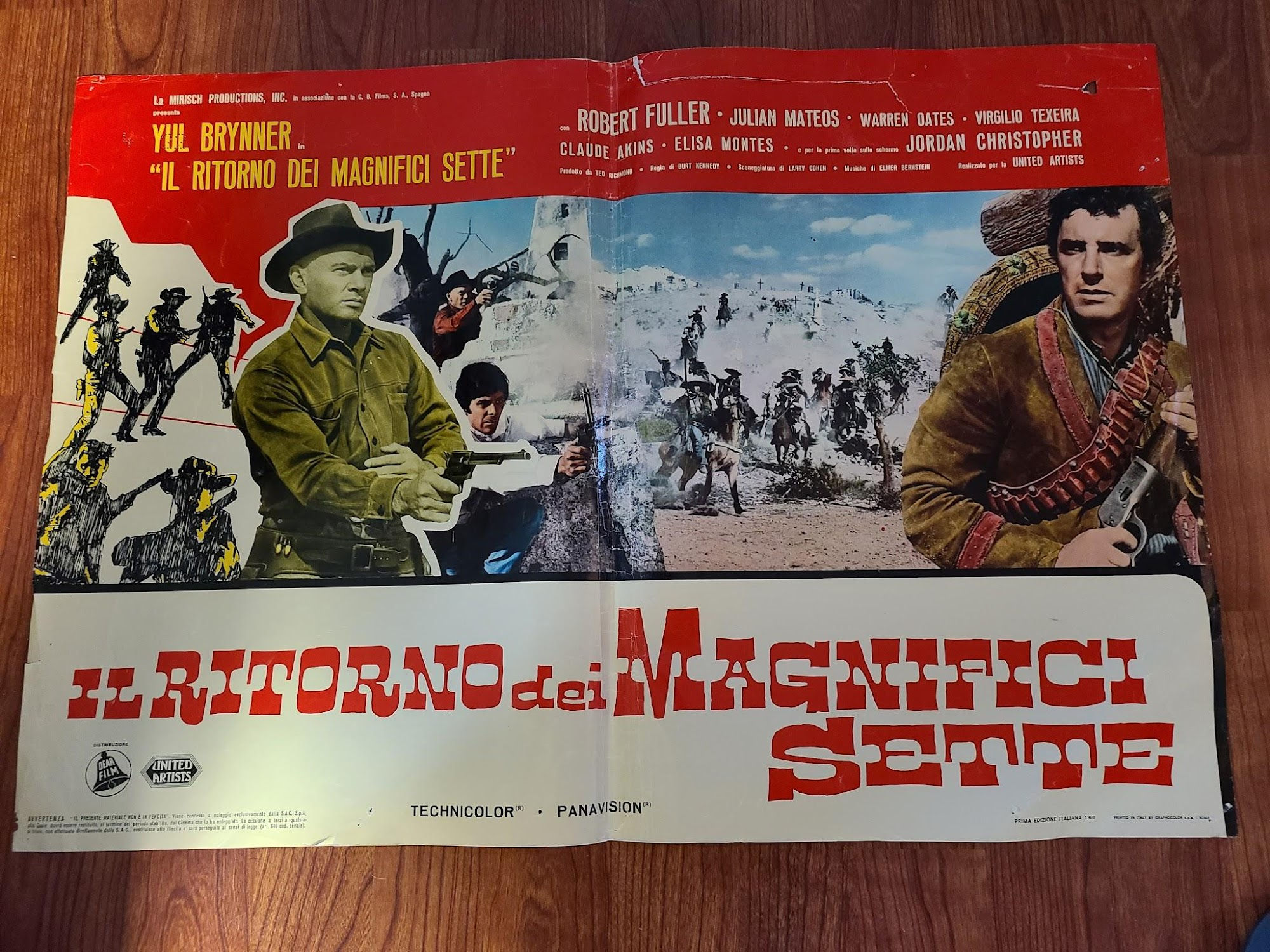Return Of The Seven 1966 Fotobusta