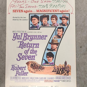 Return Of The Seven 1966 Window Cards