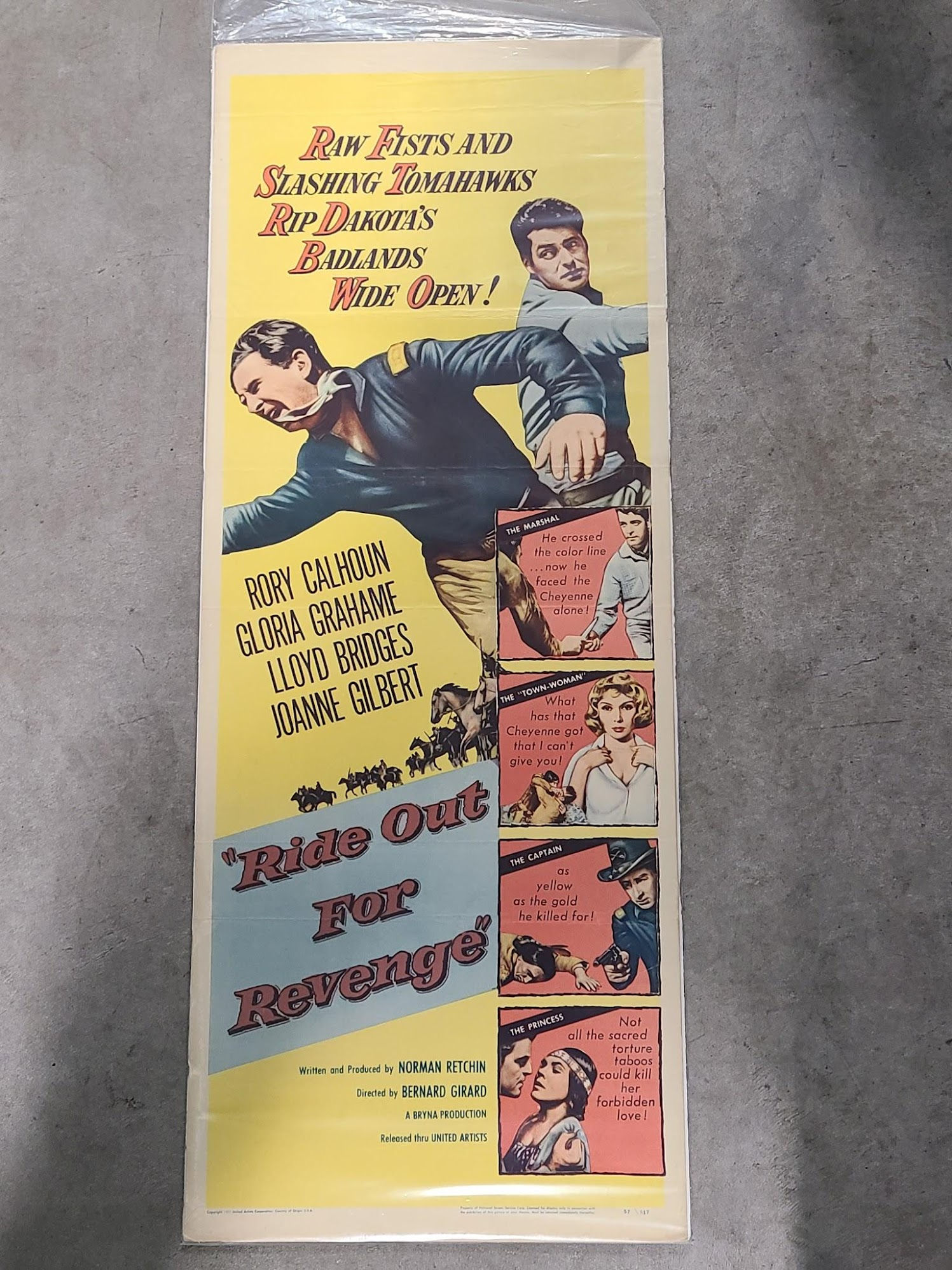 Ride Out For Revenge 1957 Inserts