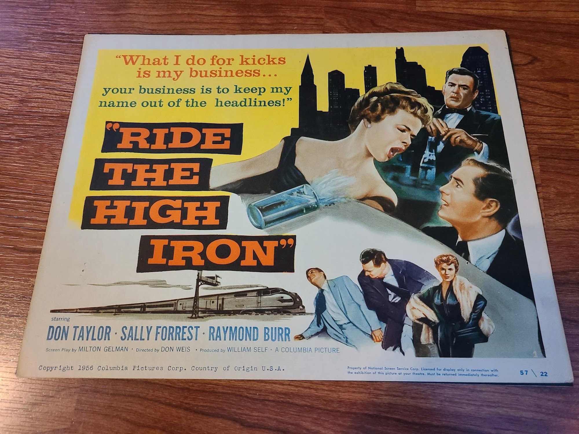 Ride The High Iron 1957 Title Cards