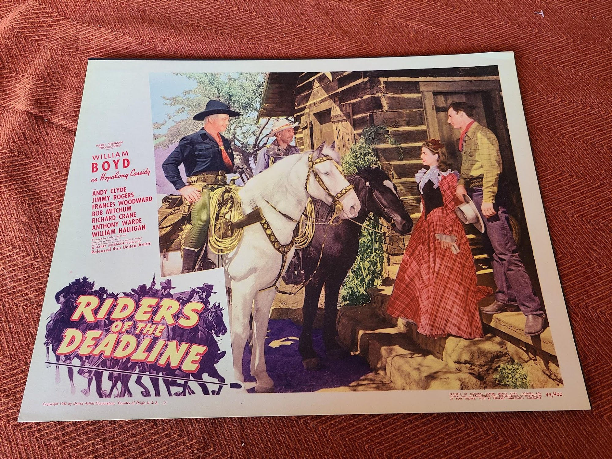 Riders Of The Deadline 1943 Western Lobby Cards
