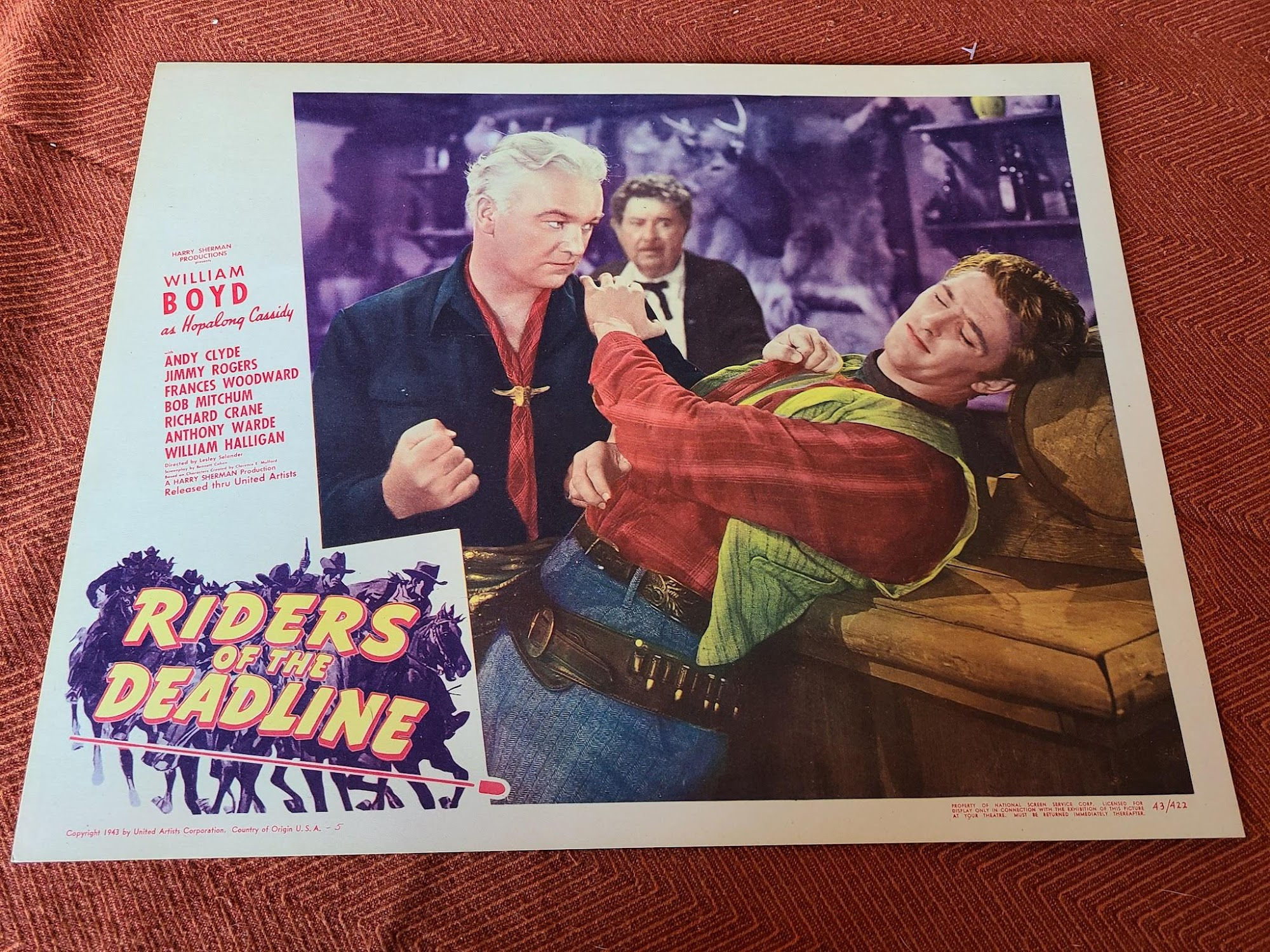 Riders Of The Deadline 1943 Western Lobby Cards