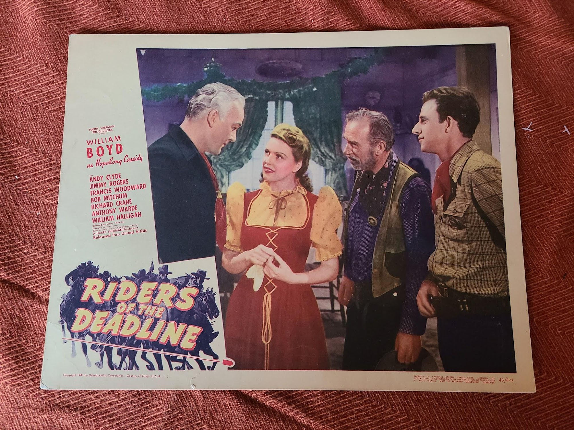 Riders Of The Deadline 1943 Western Lobby Cards