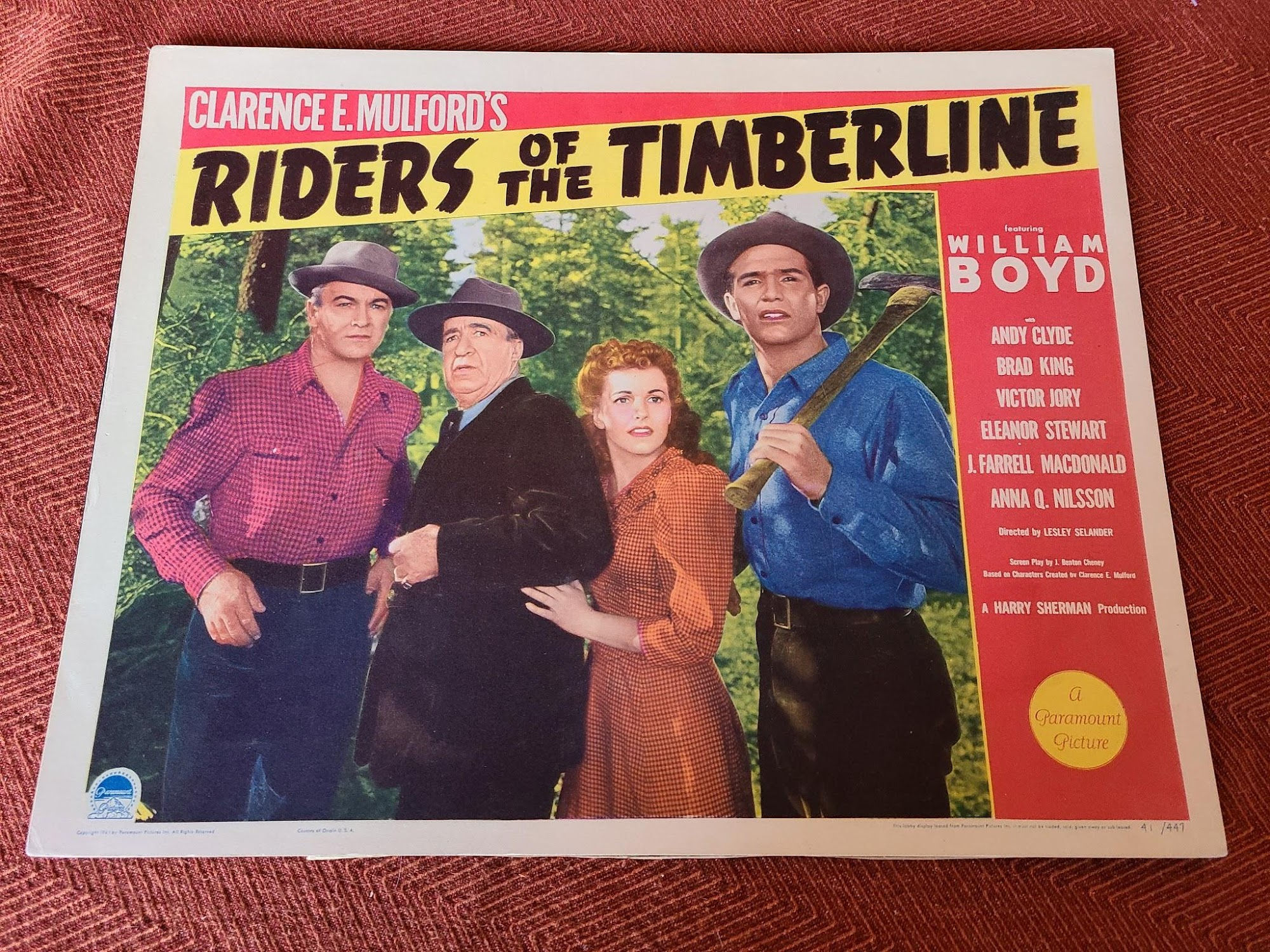 Riders Of The Timberline 1941 Western Lobby Cards