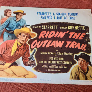 Ridin' The Outlaw Trail 1951 Western Lobby Cards