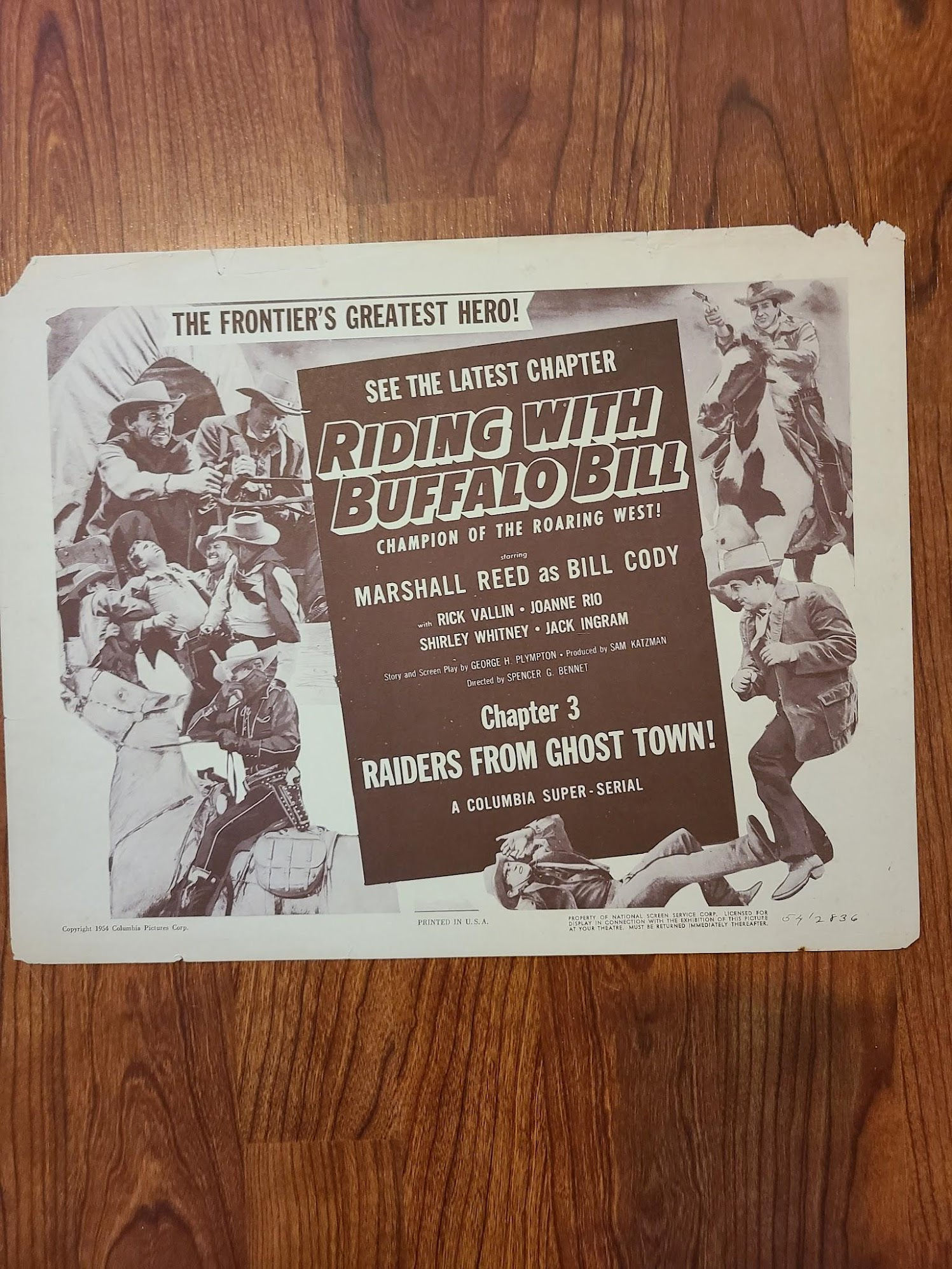 Riding With Buffalo Bill 1954 Serial Lobby Cards