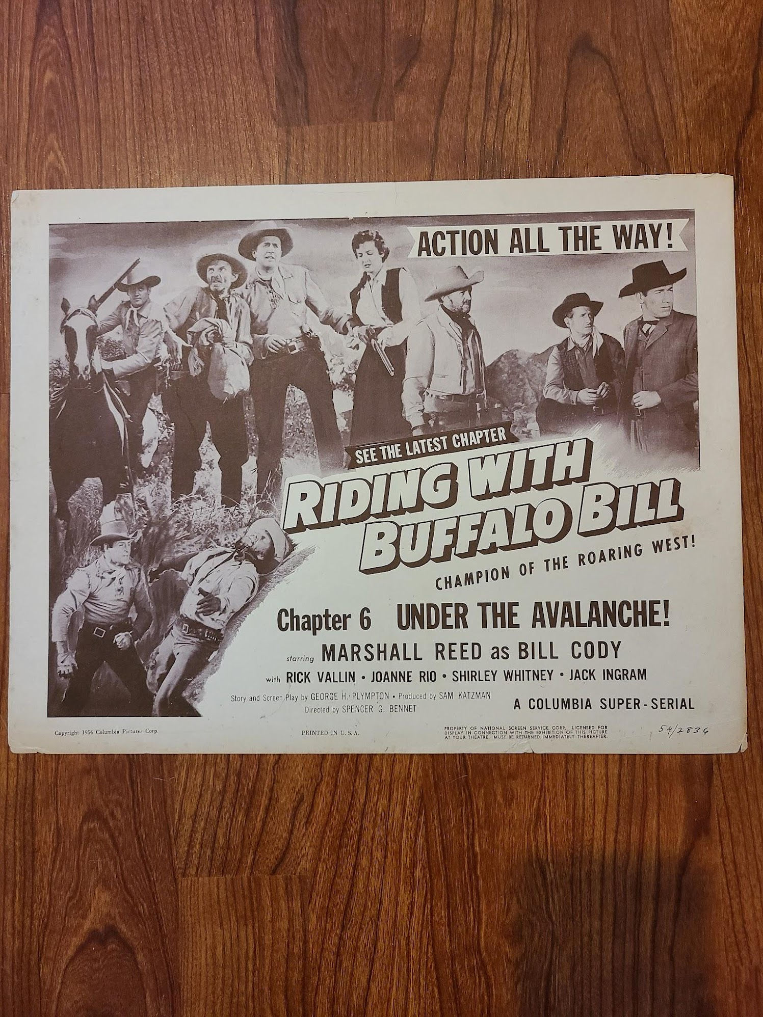 Riding With Buffalo Bill 1954 Serial Lobby Cards