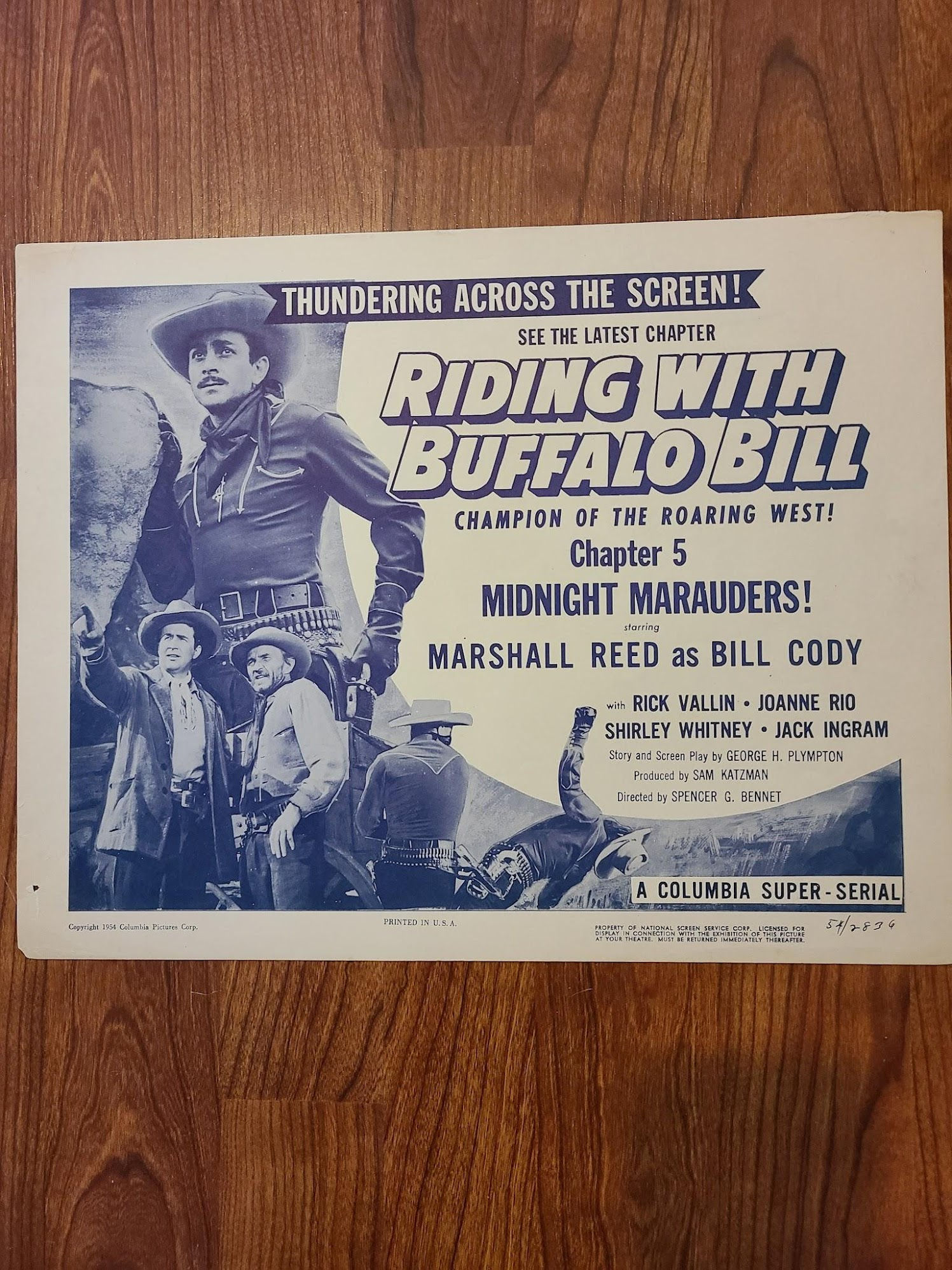 Riding With Buffalo Bill 1954 Serial Lobby Cards