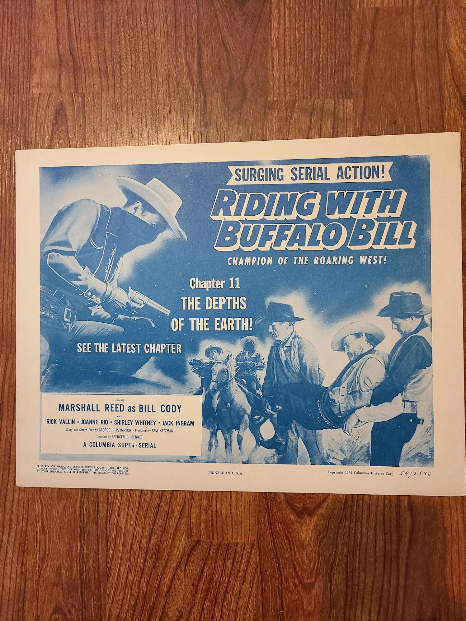 Riding With Buffalo Bill 1954 Serial Lobby Cards