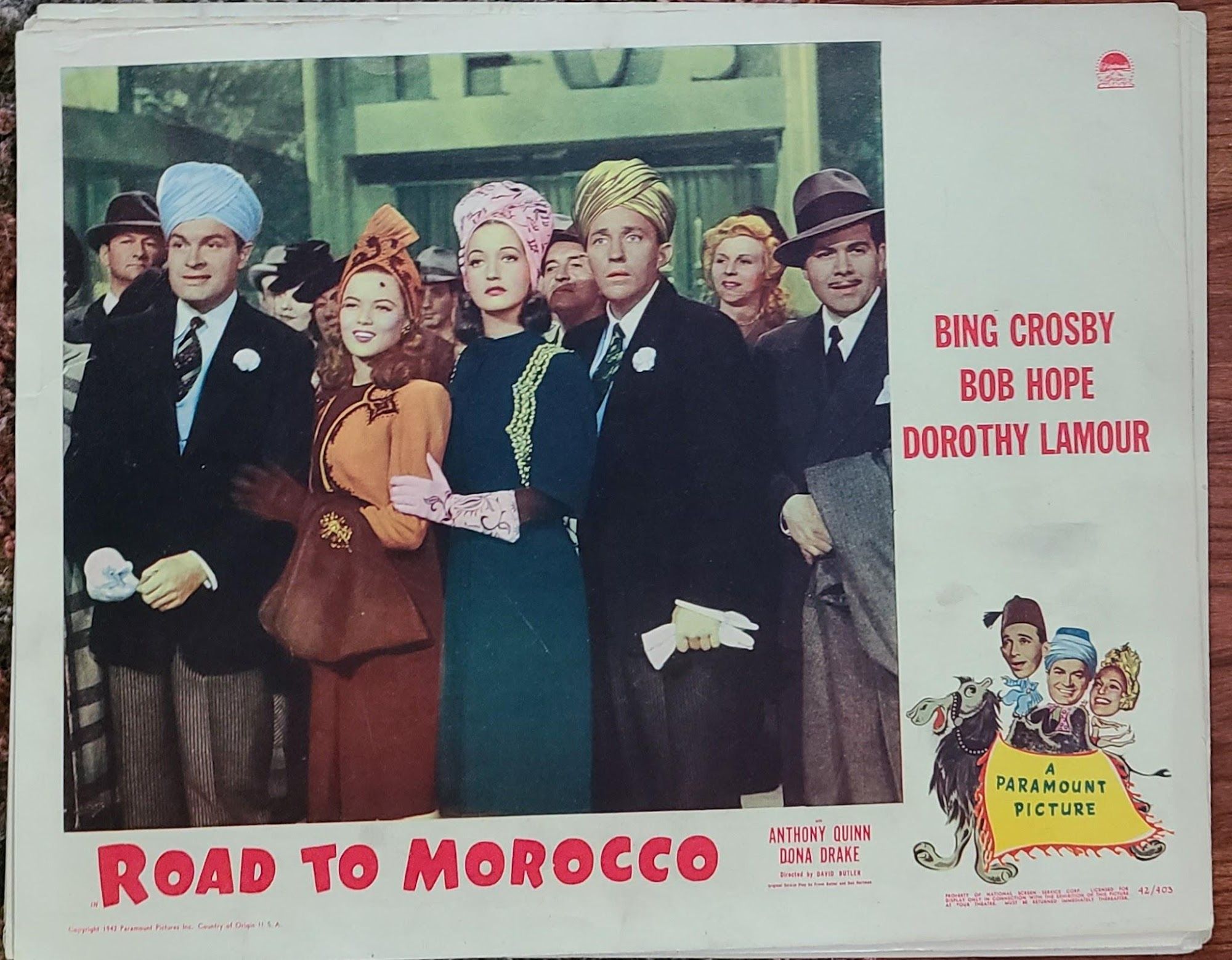 Road To Morocco 1942 General Lobby Cards