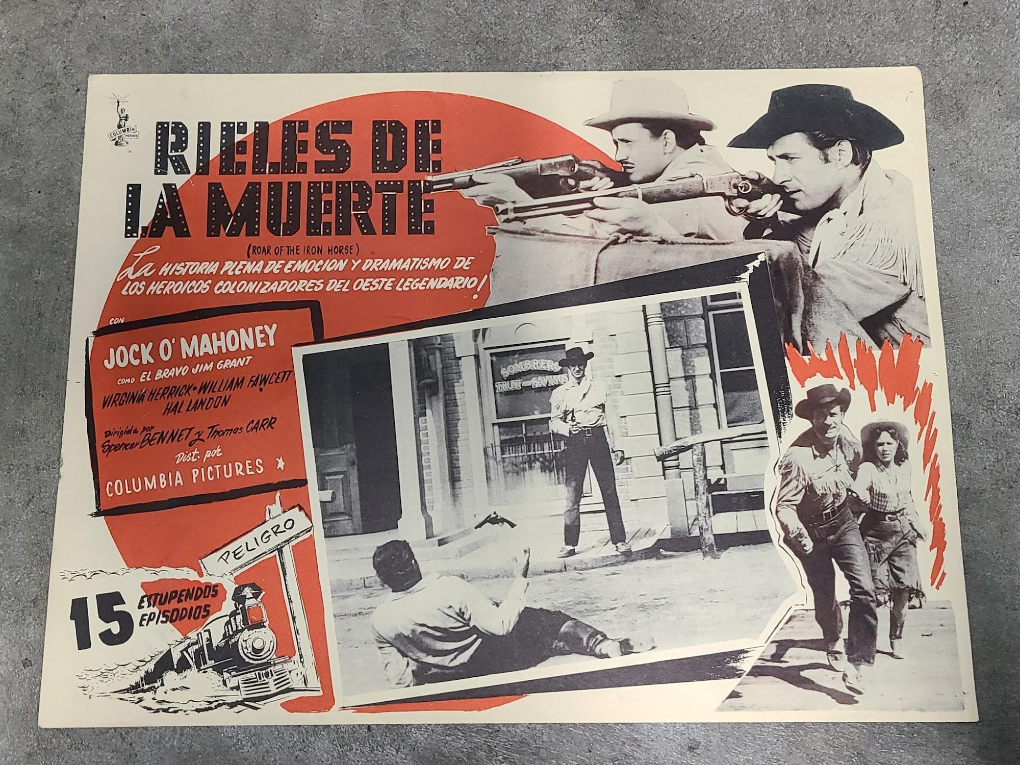 Roar Of The Iron Horse 1952 Mexican Lobby Cards