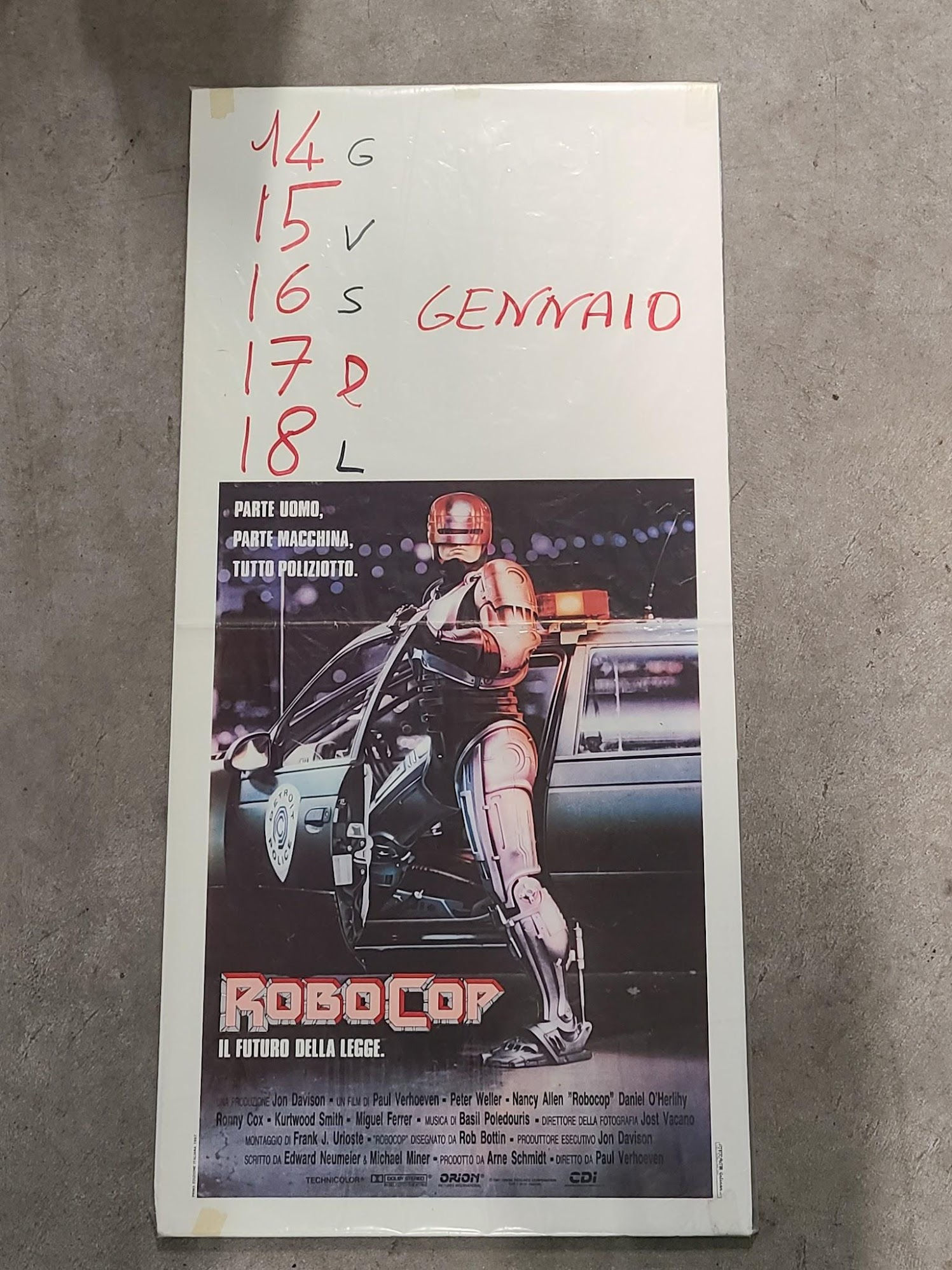Robo Cop 1987 Locodina