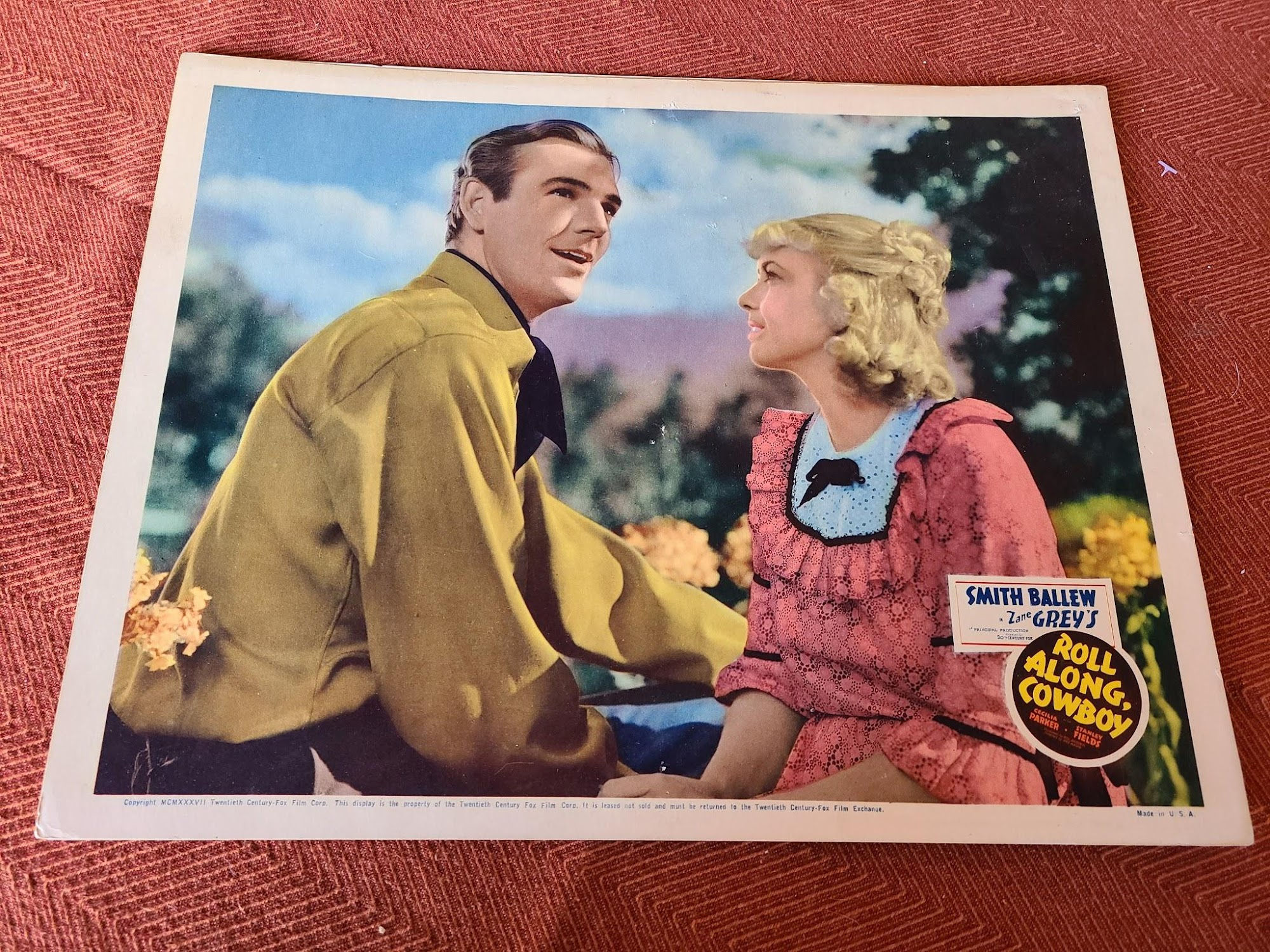 Roll Along Cowboy 1937 Western Lobby Cards