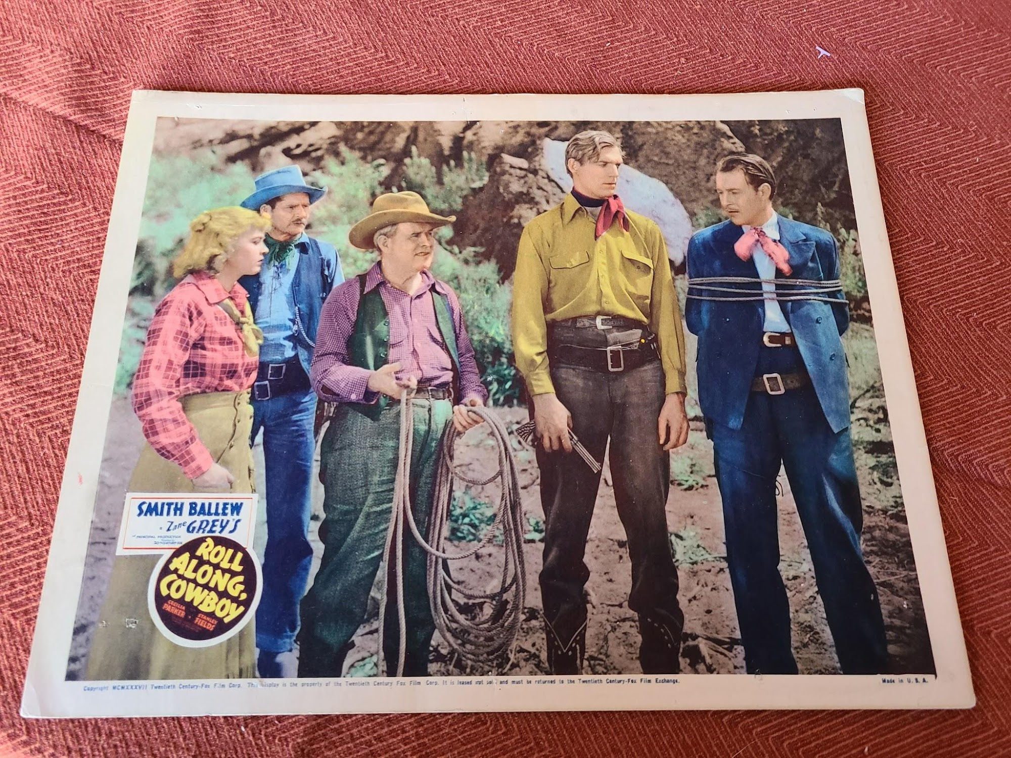 Roll Along Cowboy 1937 Western Lobby Cards