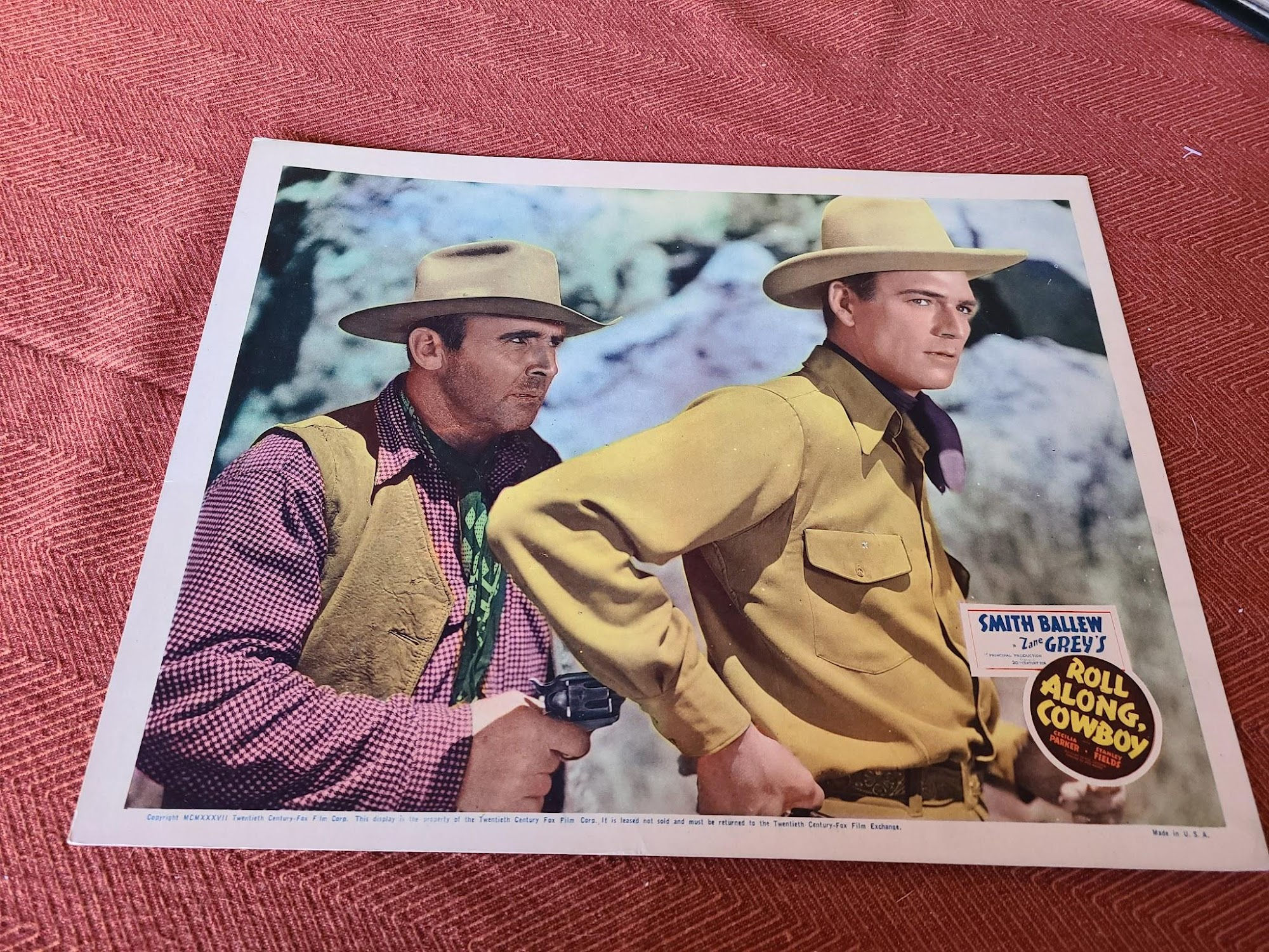 Roll Along Cowboy 1937 Western Lobby Cards