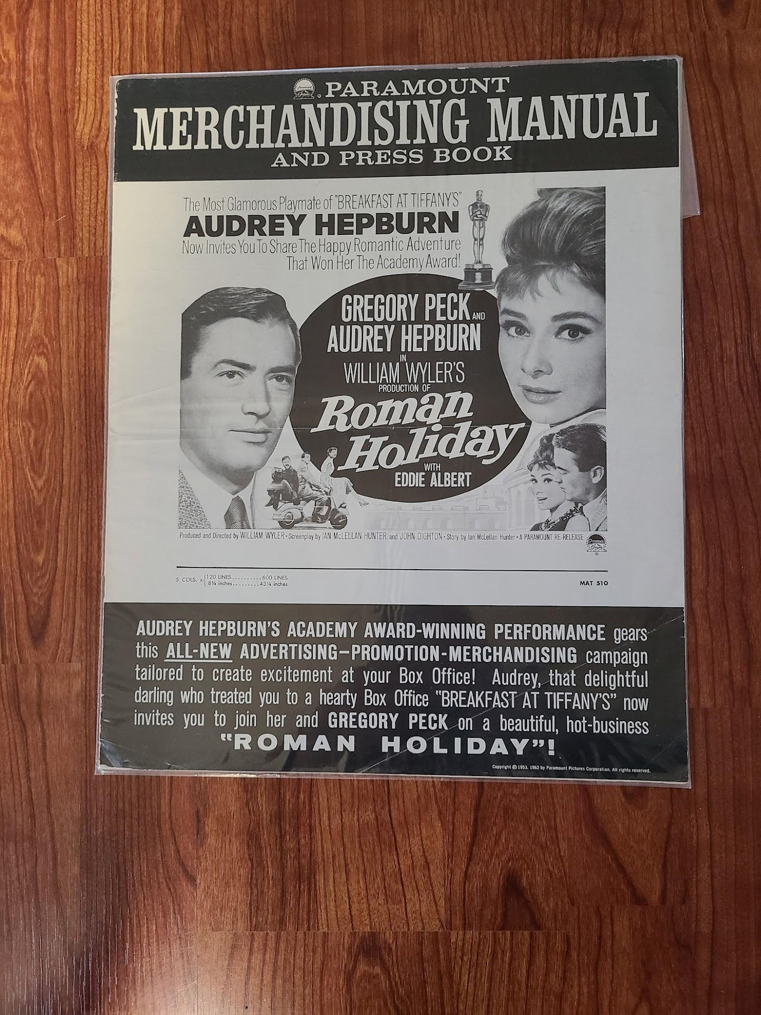 Roman Holiday 1953 Press Books
