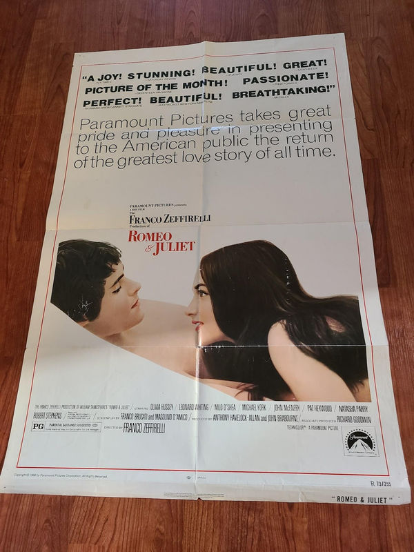 Romeo And Juliet 1968 1 Sheets/US