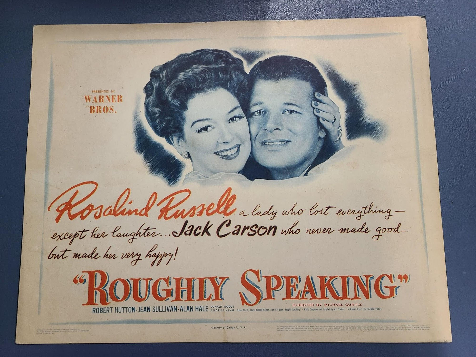 Roughly Speaking 1945 Title Cards