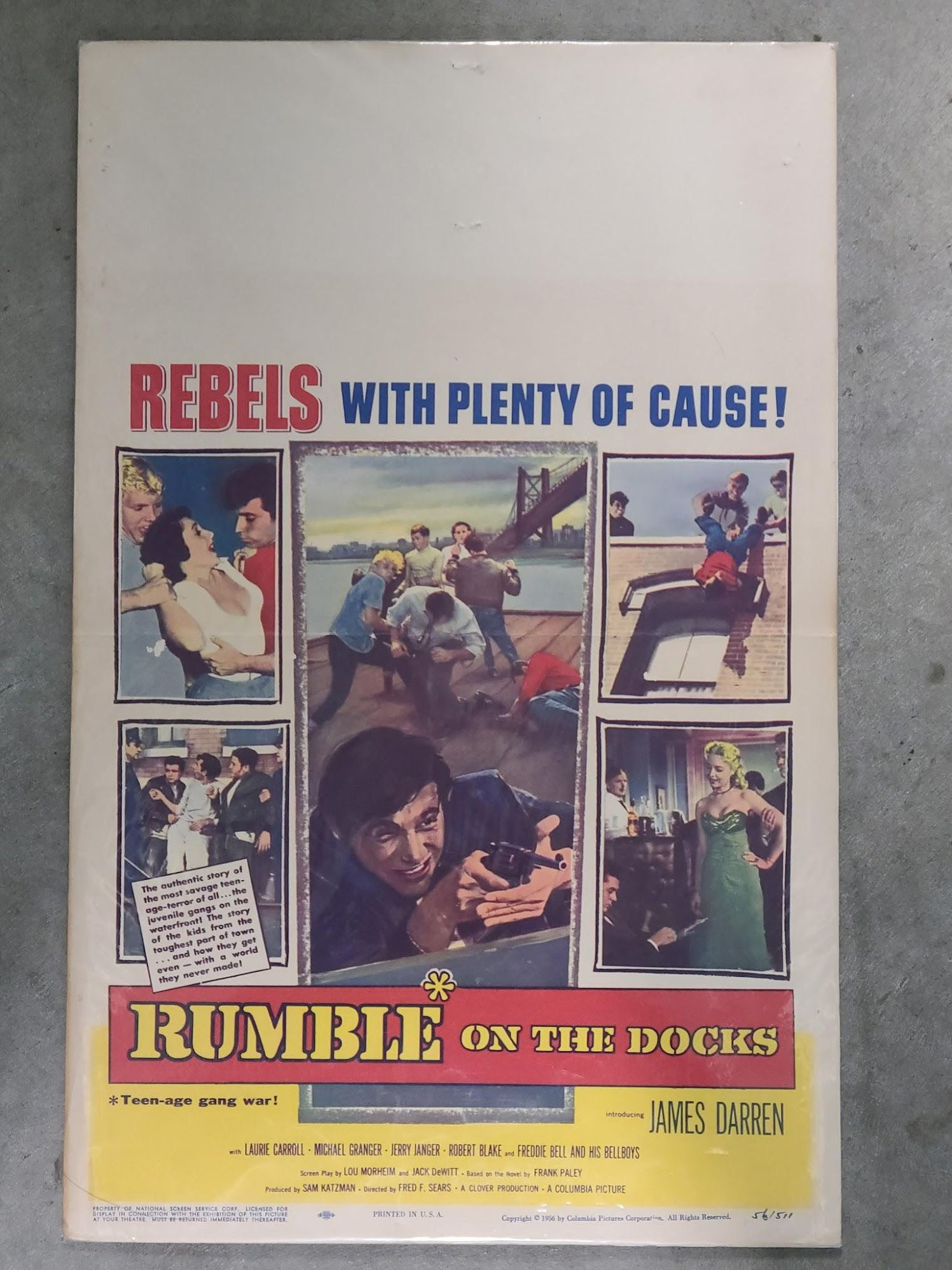 Rumble On The Docks 1956 Window Cards