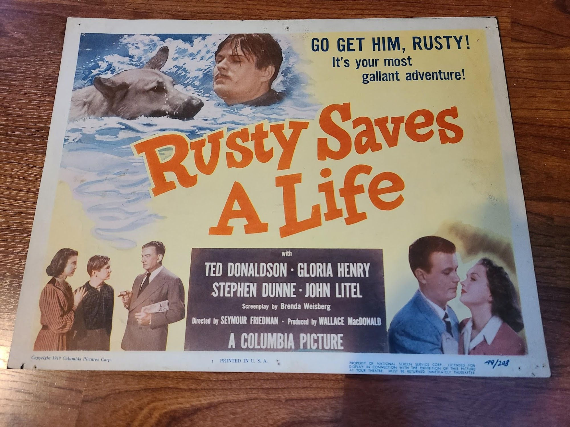 Rusty Saves A Life 1949 Title Cards
