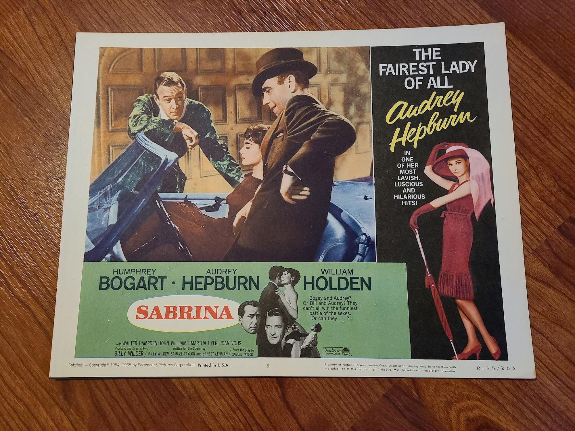 Sabrina 1954 General Lobby Cards