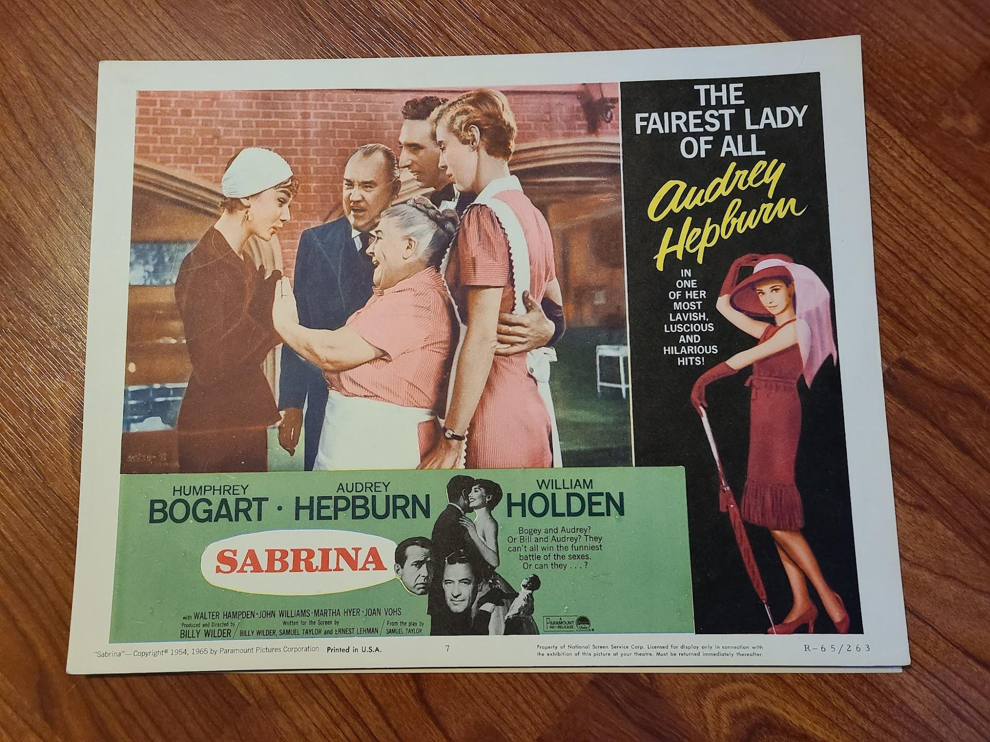 Sabrina 1954 General Lobby Cards