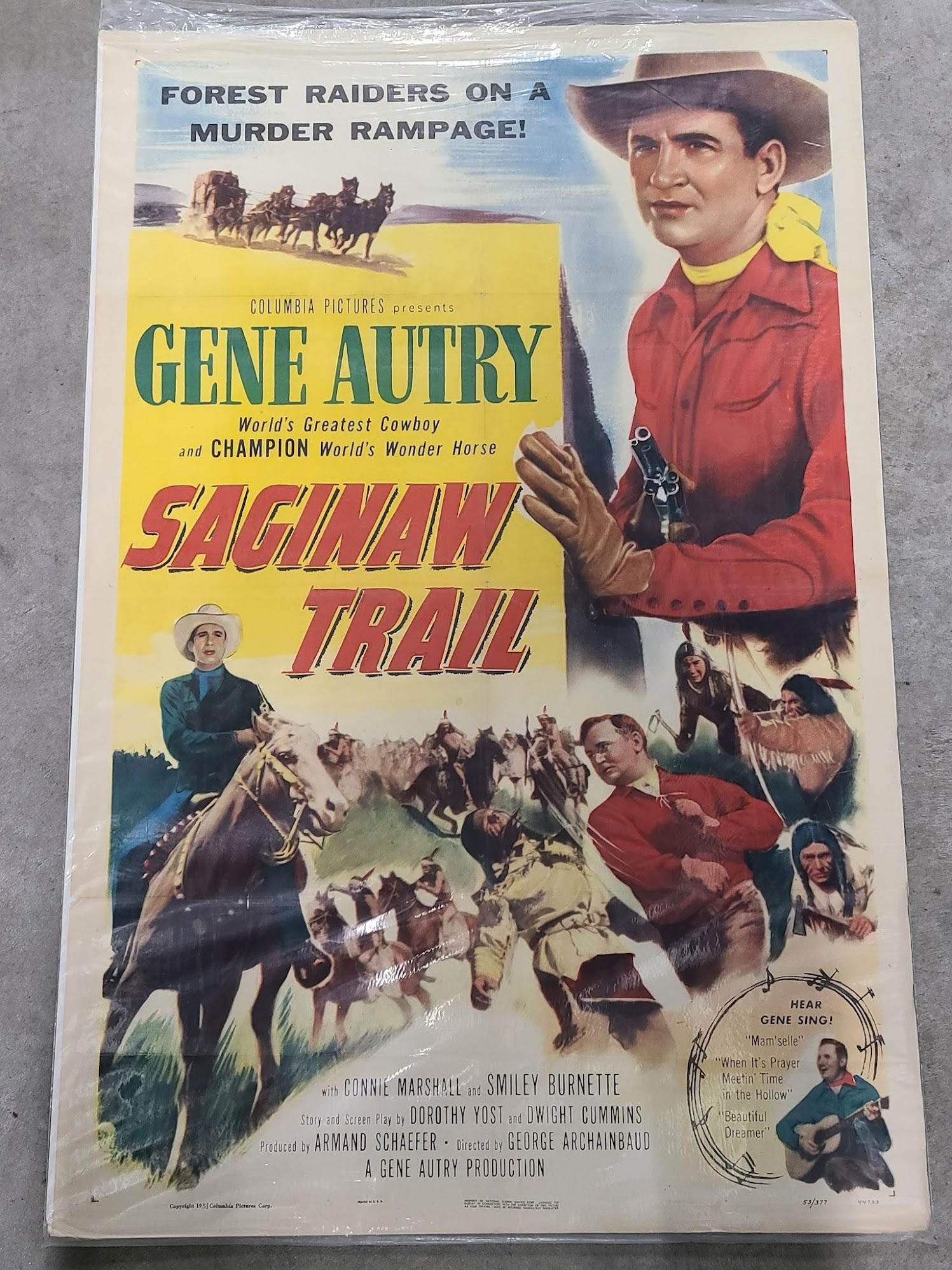 Saginaw Trail 1953 1 Sheets/US