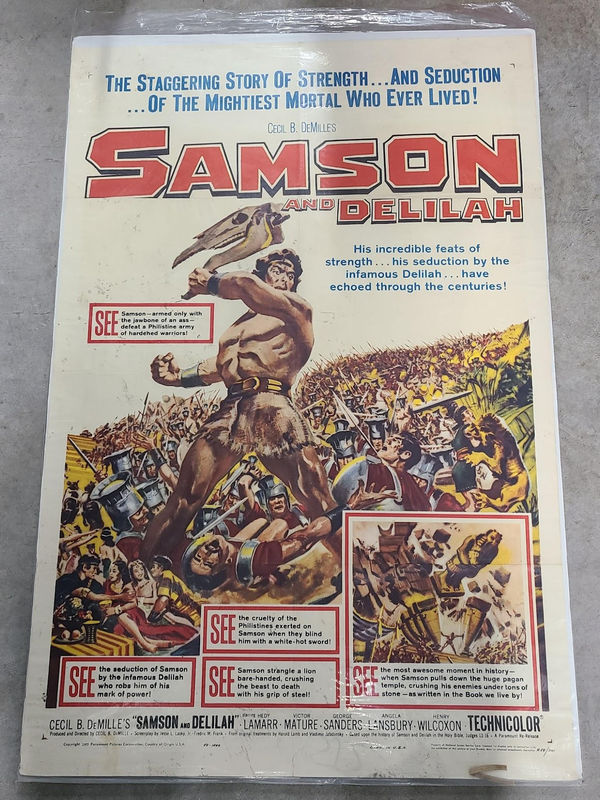 Samson and Delilah 1949 1 Sheets/US
