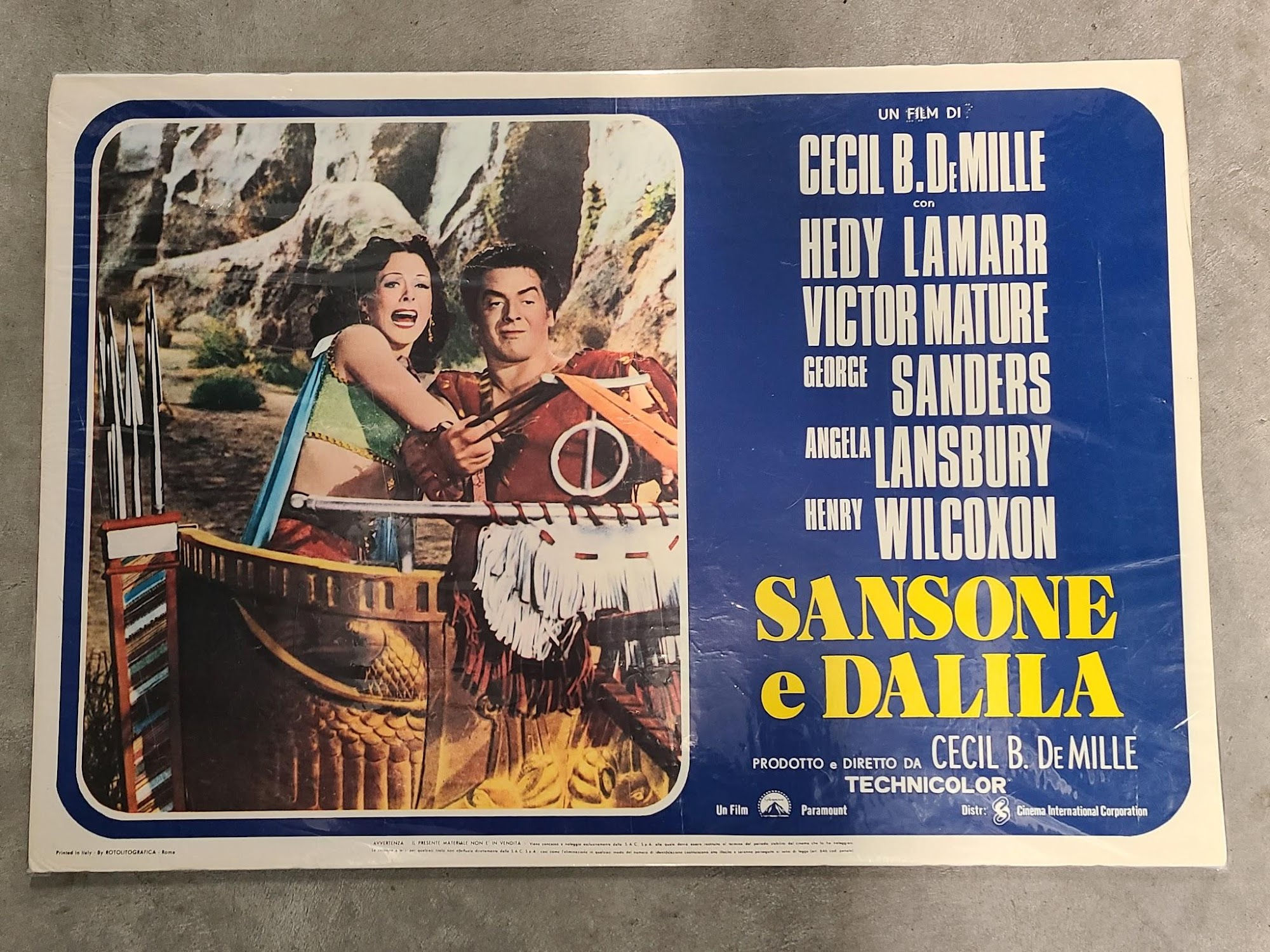 Samson and Delilah 1949 Fotobusta