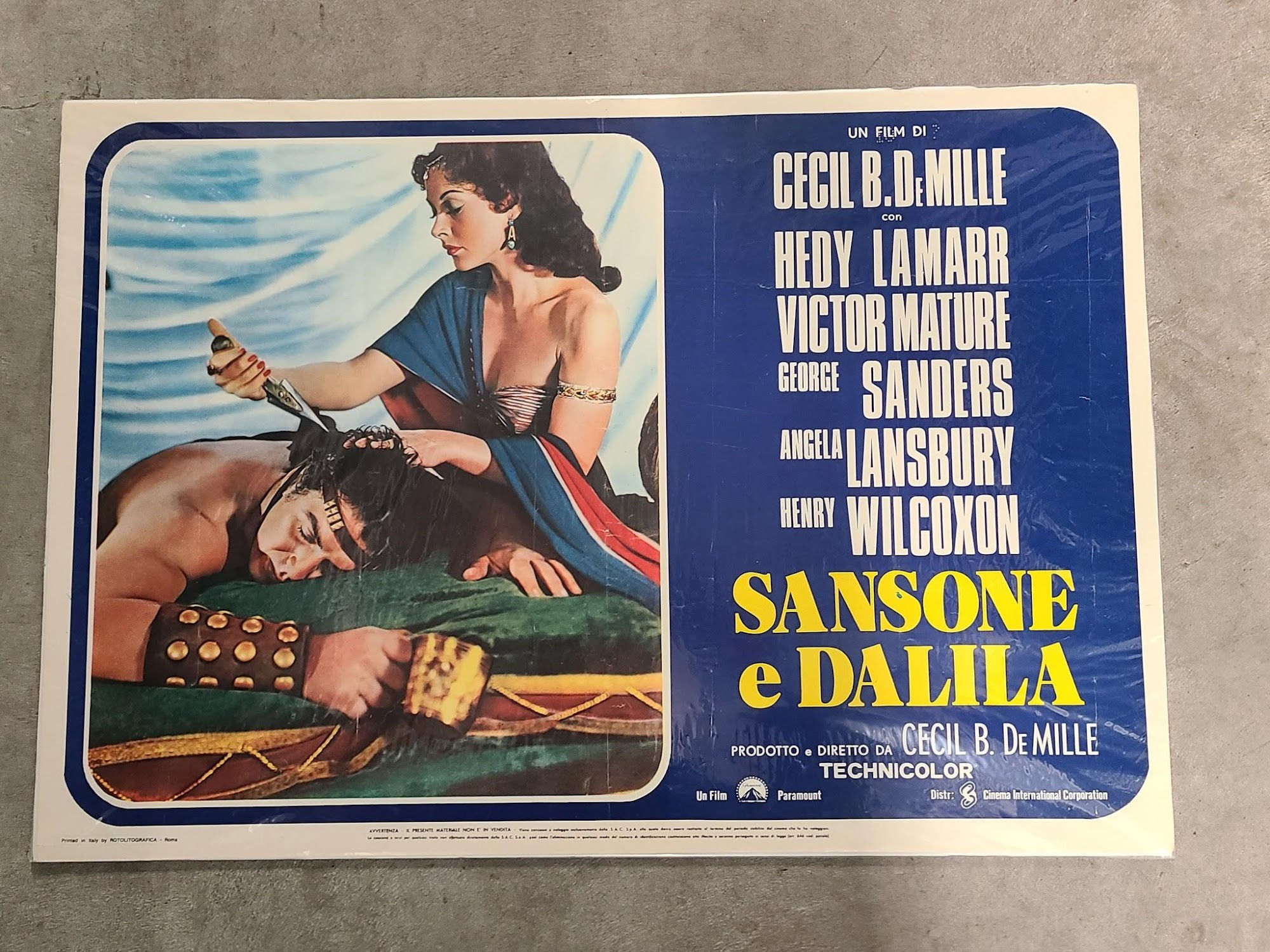 Samson and Delilah 1949 Fotobusta