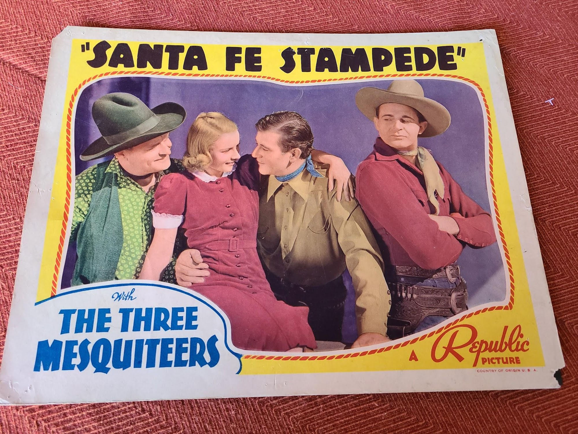 Santa Fe Stampede 1938 Western Lobby Cards
