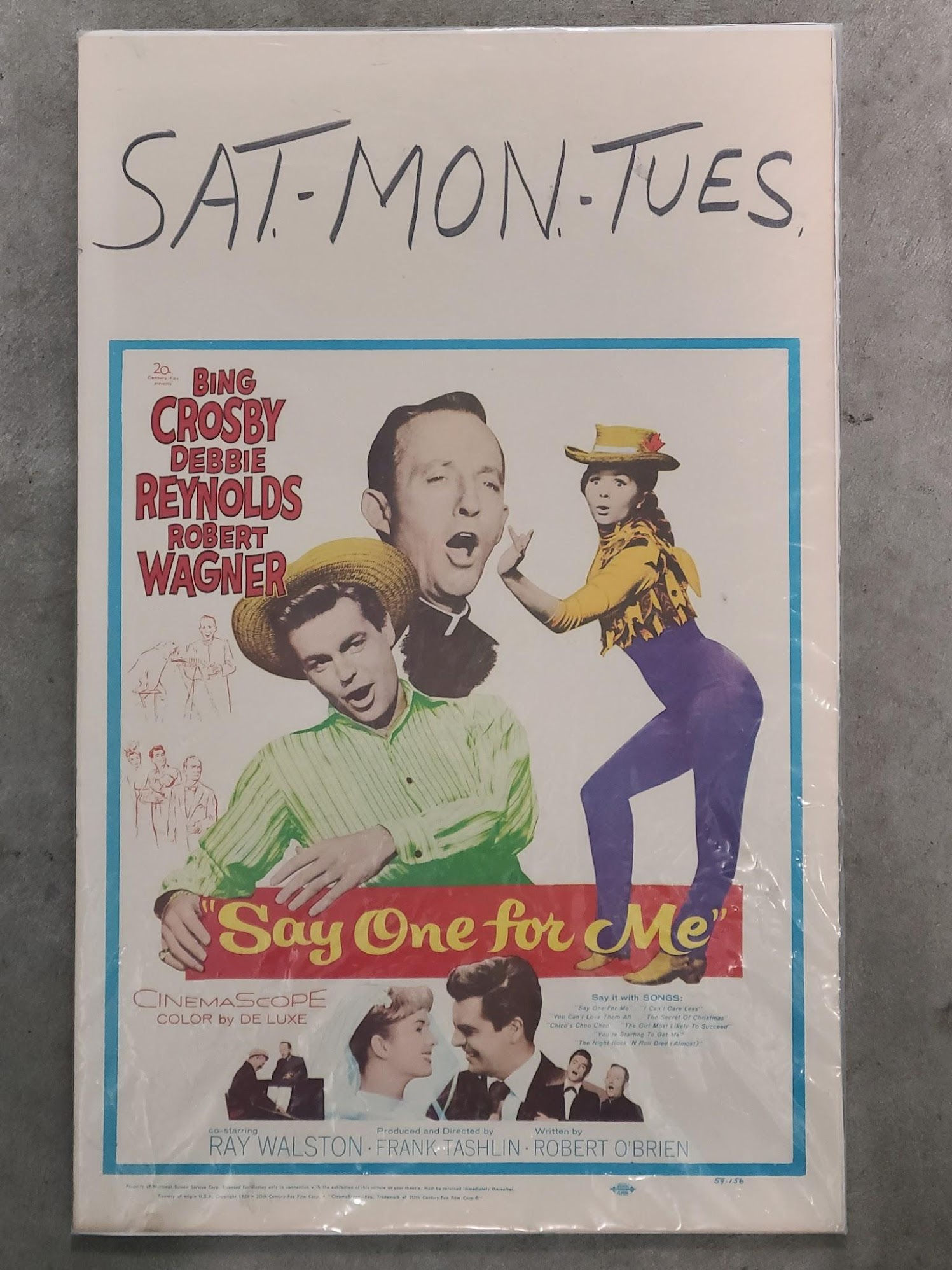 Say One For Me 1959 Window Cards
