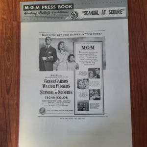 Scandal At Scourie 1953 Press Books