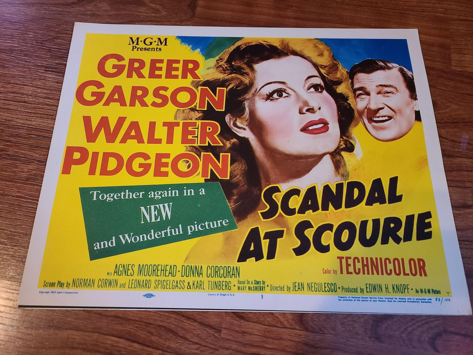 Scandal At Scourie 1953 Title Cards
