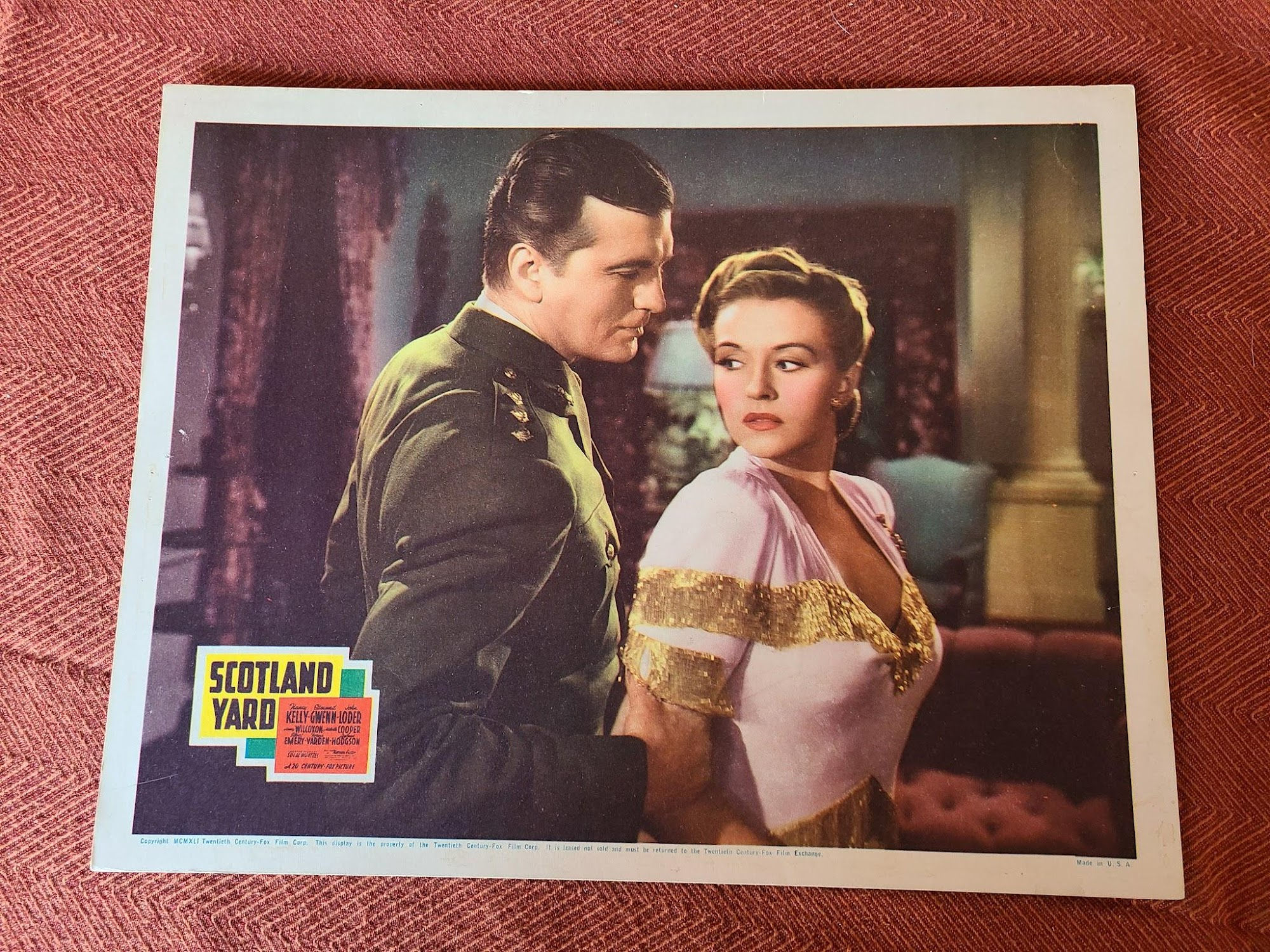 Scotland Yard 1941 General Lobby Cards