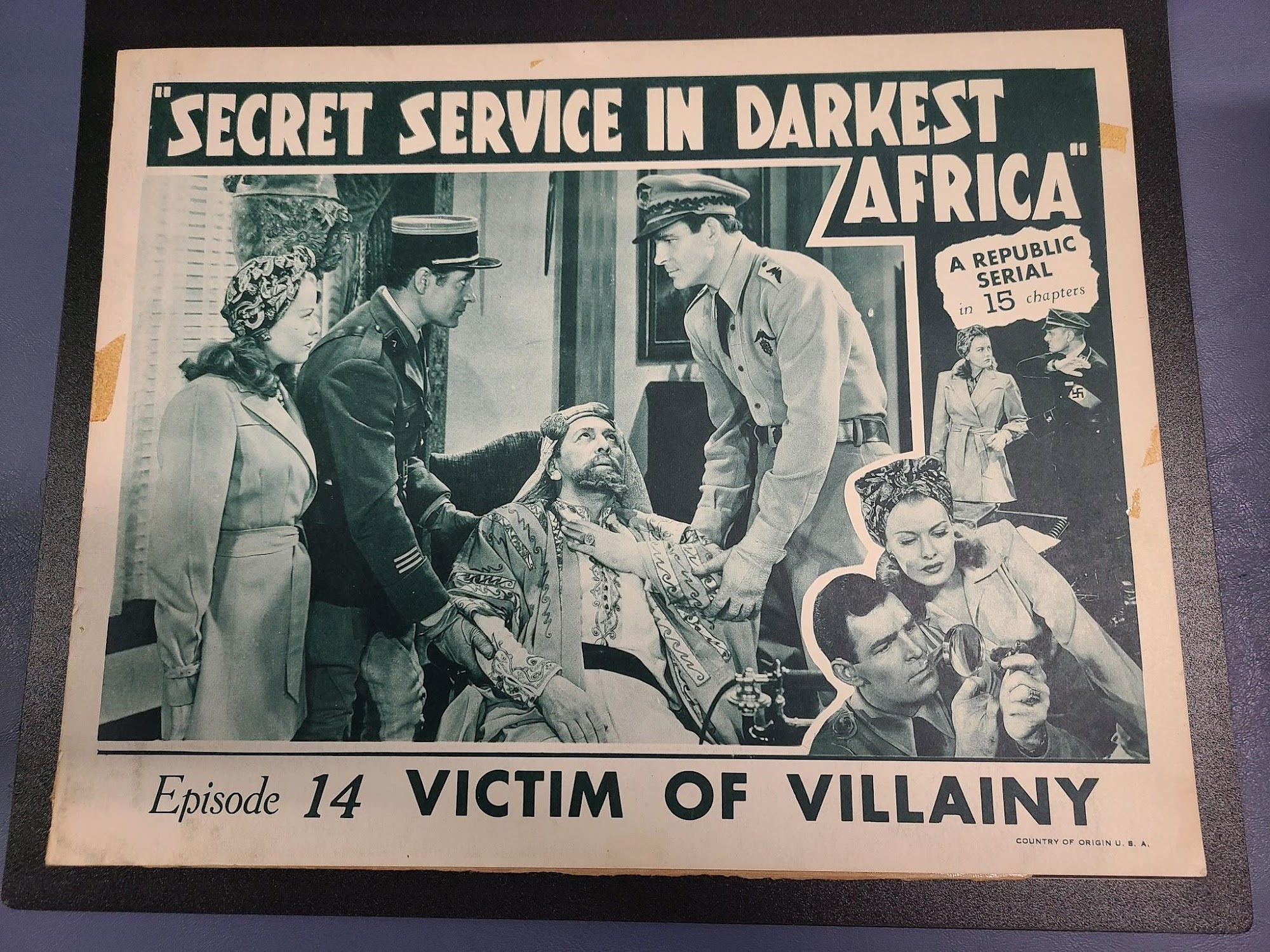 Secret Service In Darkest Africa 1943 Serial Lobby Cards