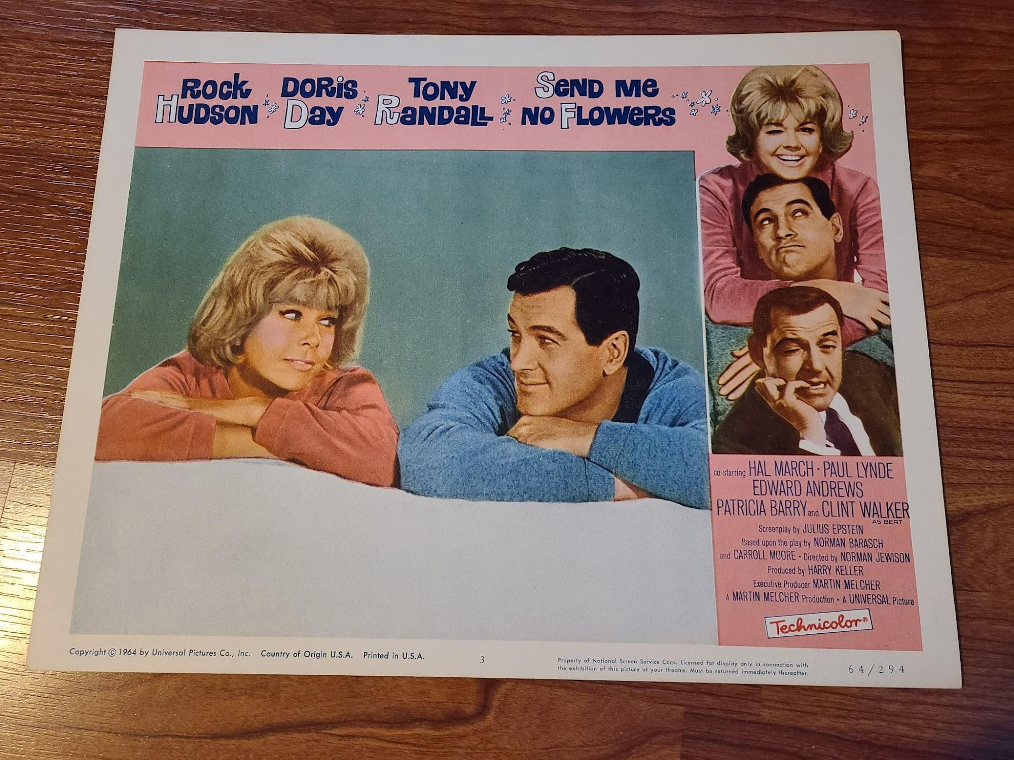 Send Me No Flowers 1964 General Lobby Cards