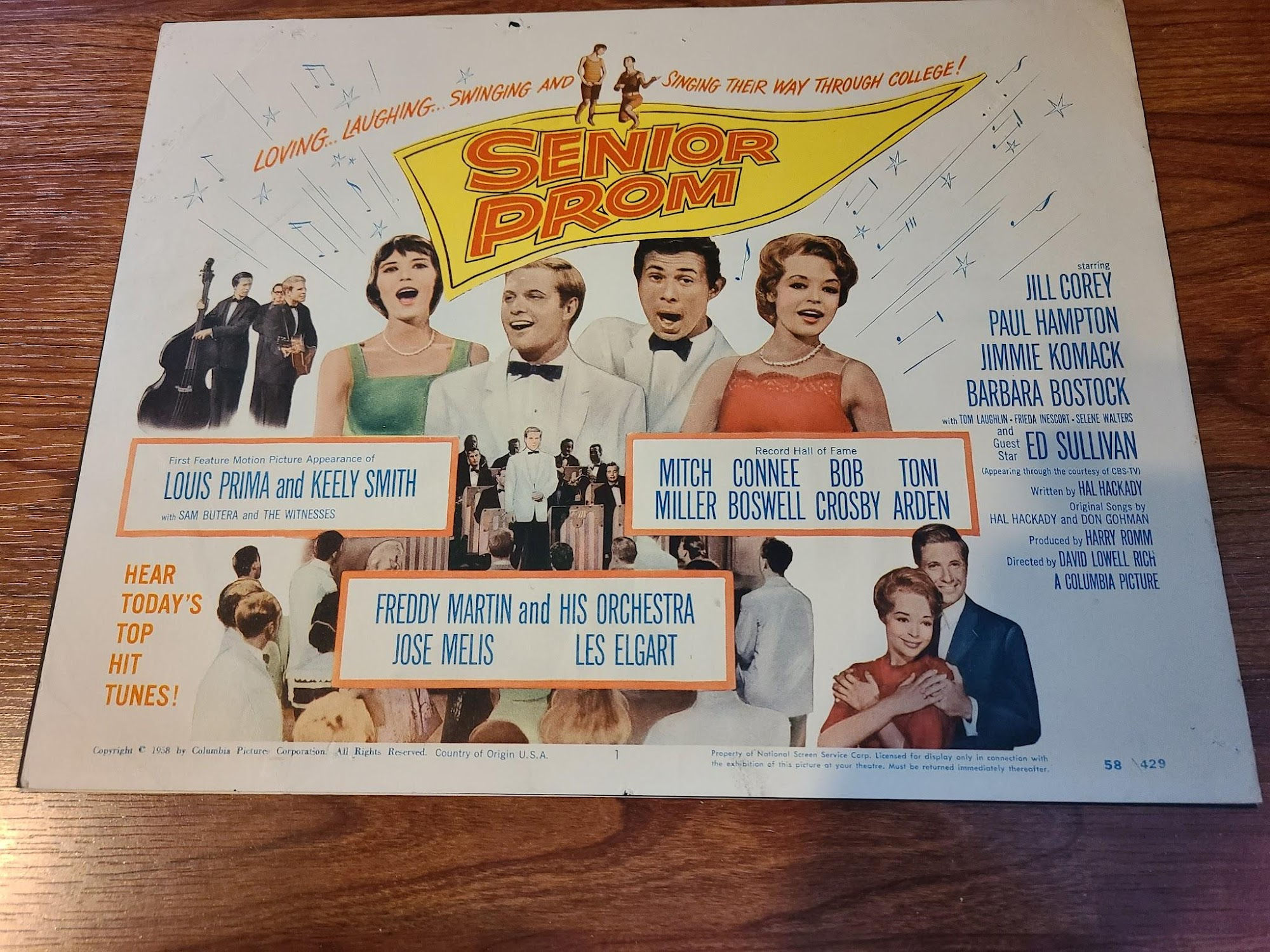 Senior Prom 1958 Title Cards