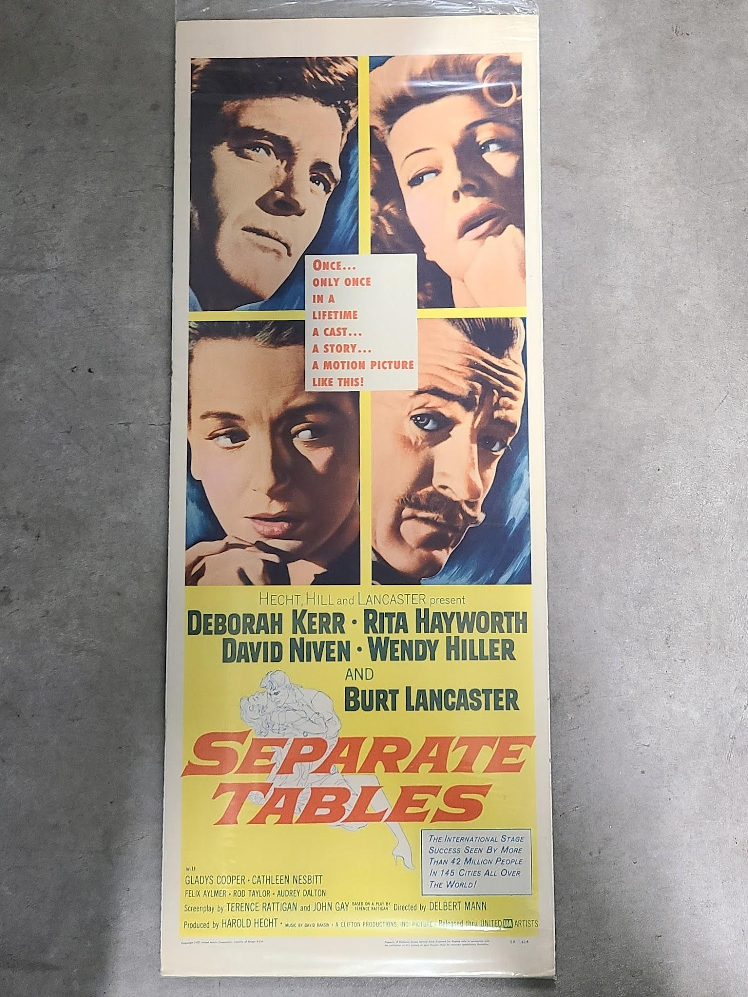 Separate Tables 1958 Inserts