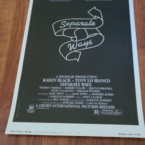 Separate Ways 1981 Inserts