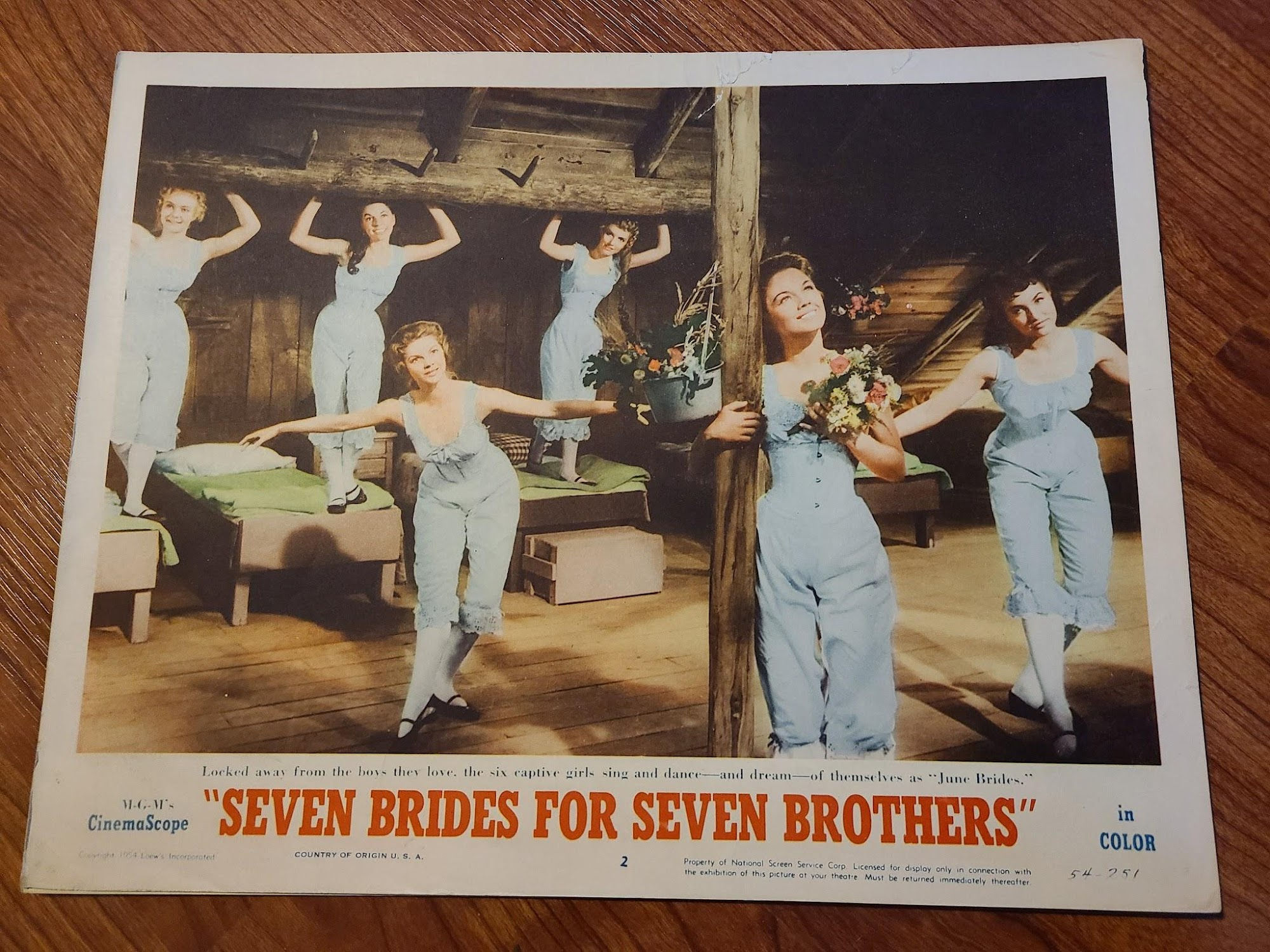 Seven Brides For Seven Brothers 1954 General Lobby Cards
