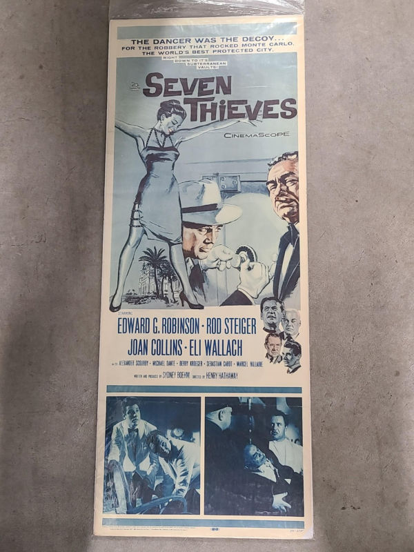 Seven Thieves 1960 Inserts