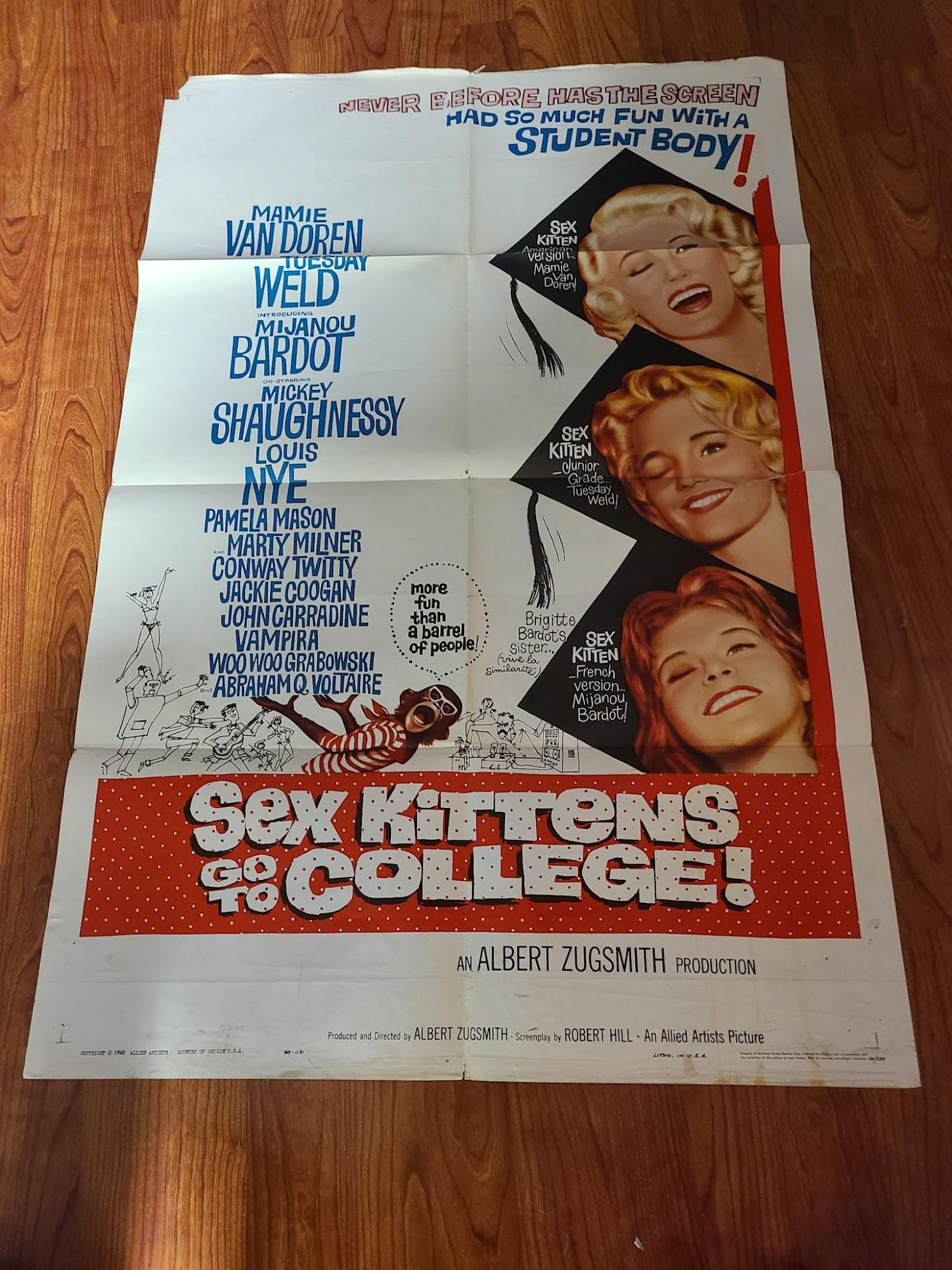 Sex Kittens Go To College 1960 1 Sheets/US