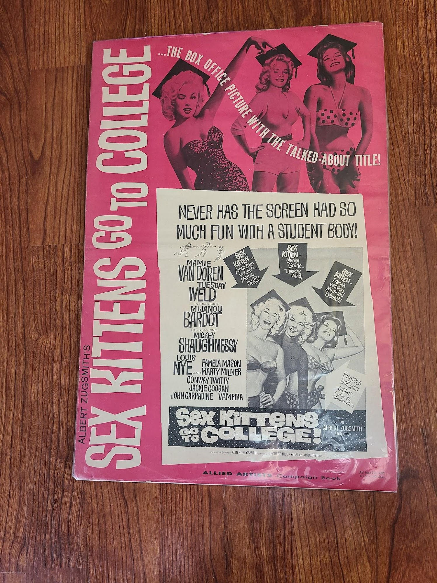 Sex Kittens Go To College 1960 Press Books