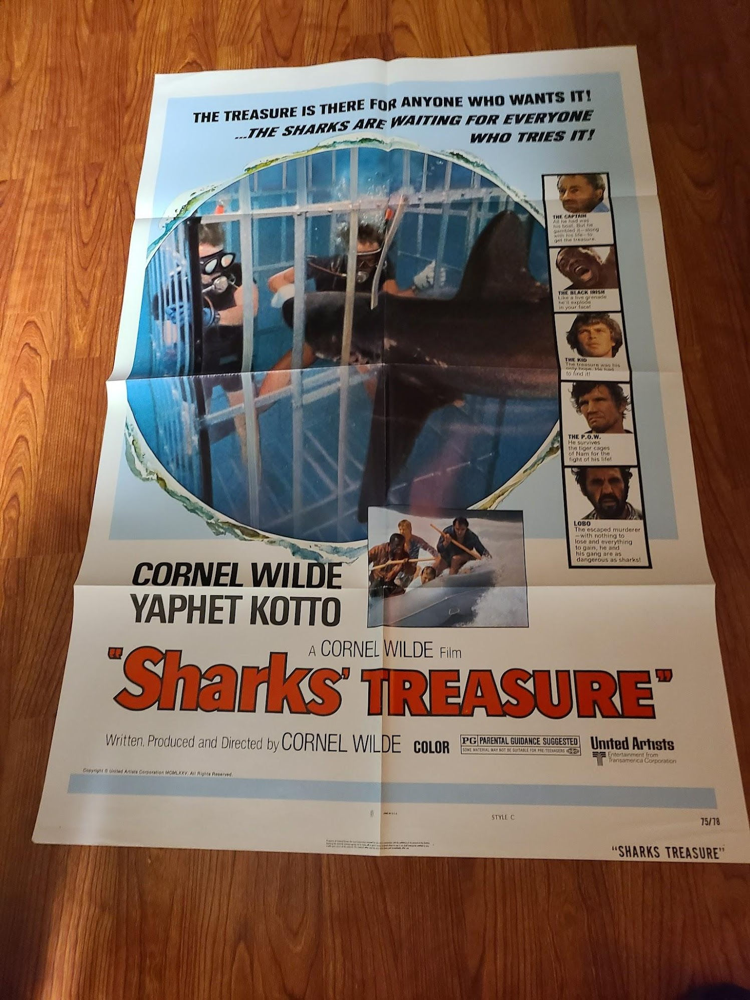 Shark's Treasure 1975 1 Sheets/US