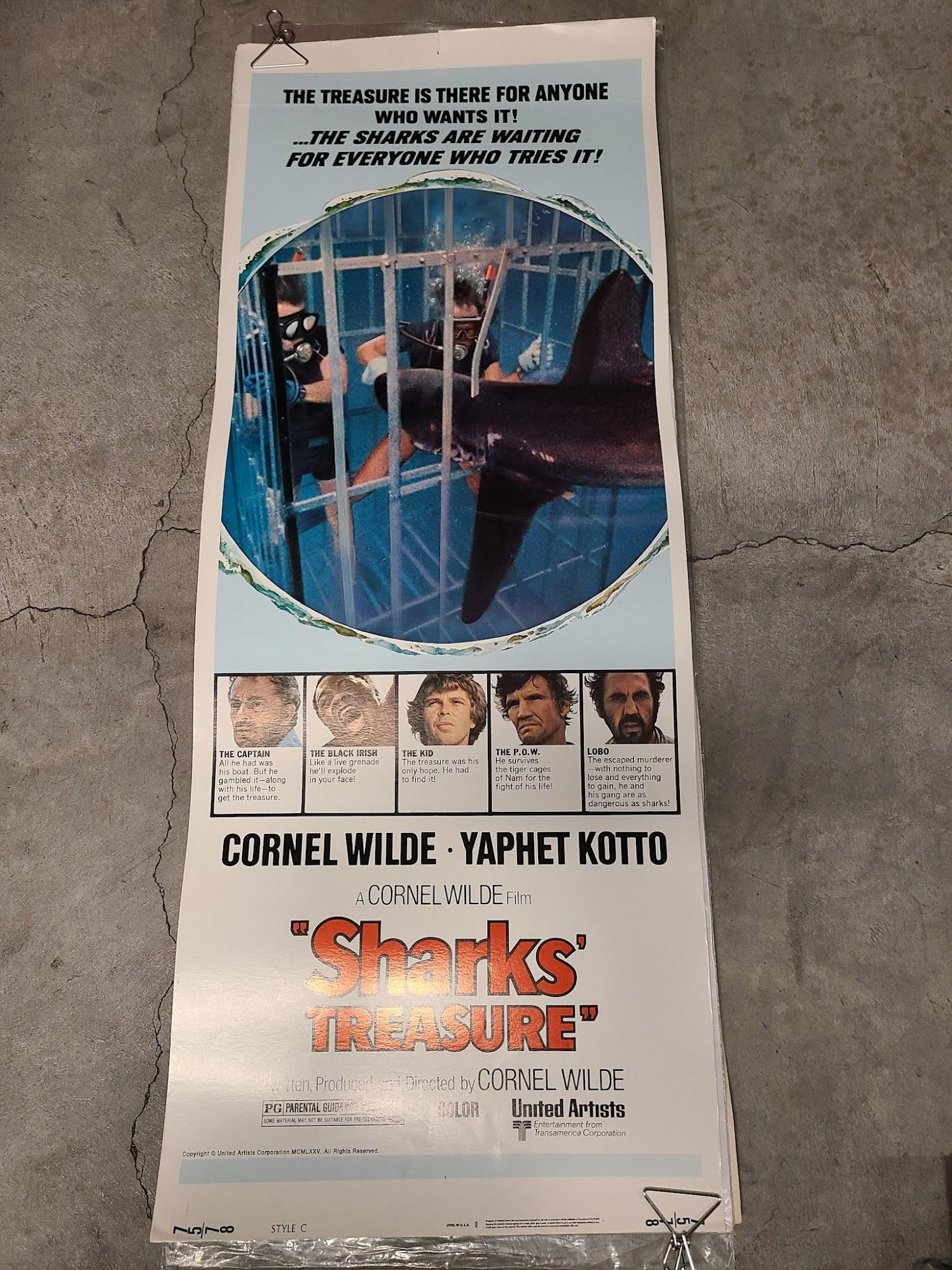 Shark's Treasure 1975 Inserts