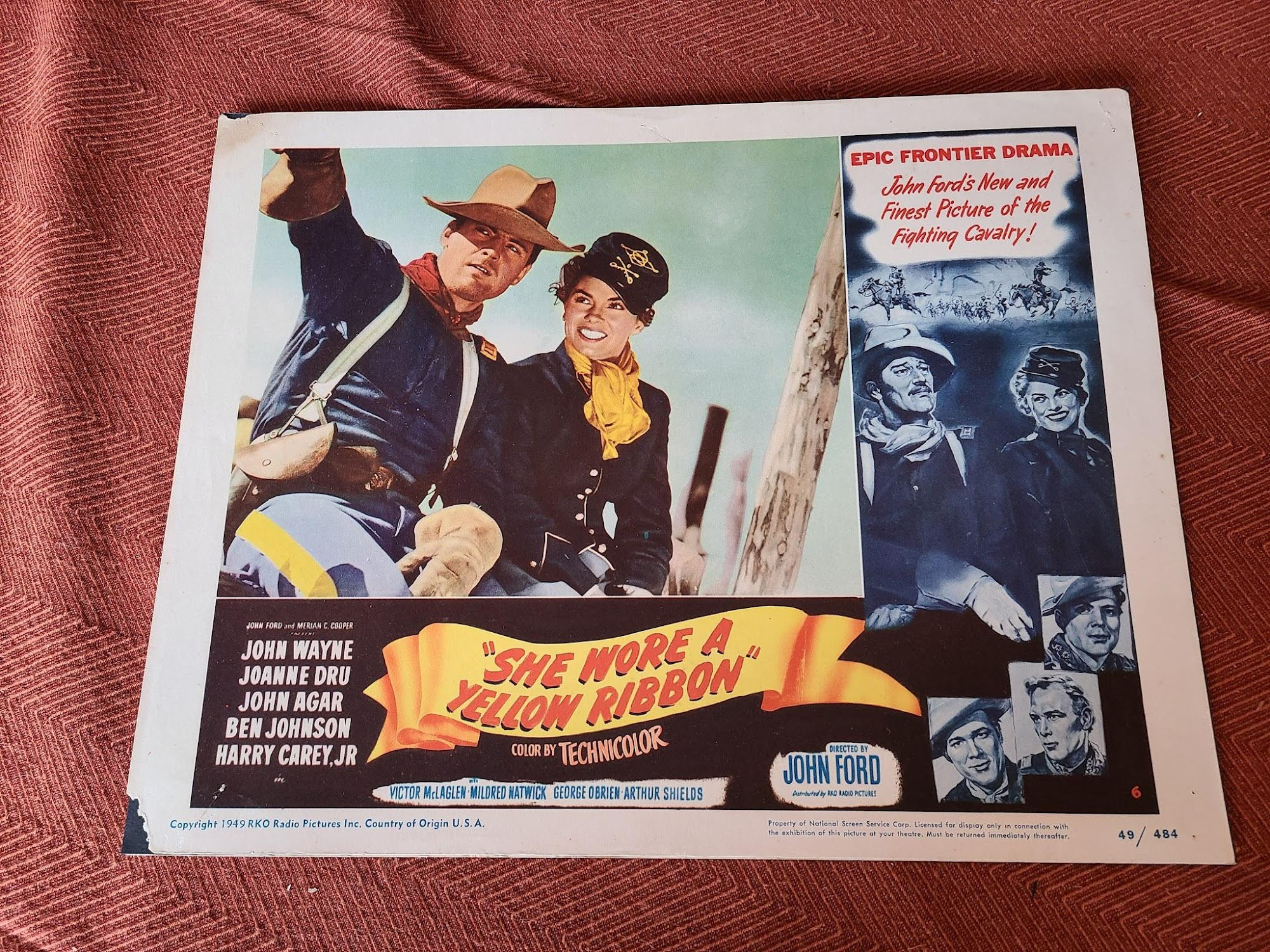 She Wore A Yellow Ribbon 1949 Western Lobby Cards